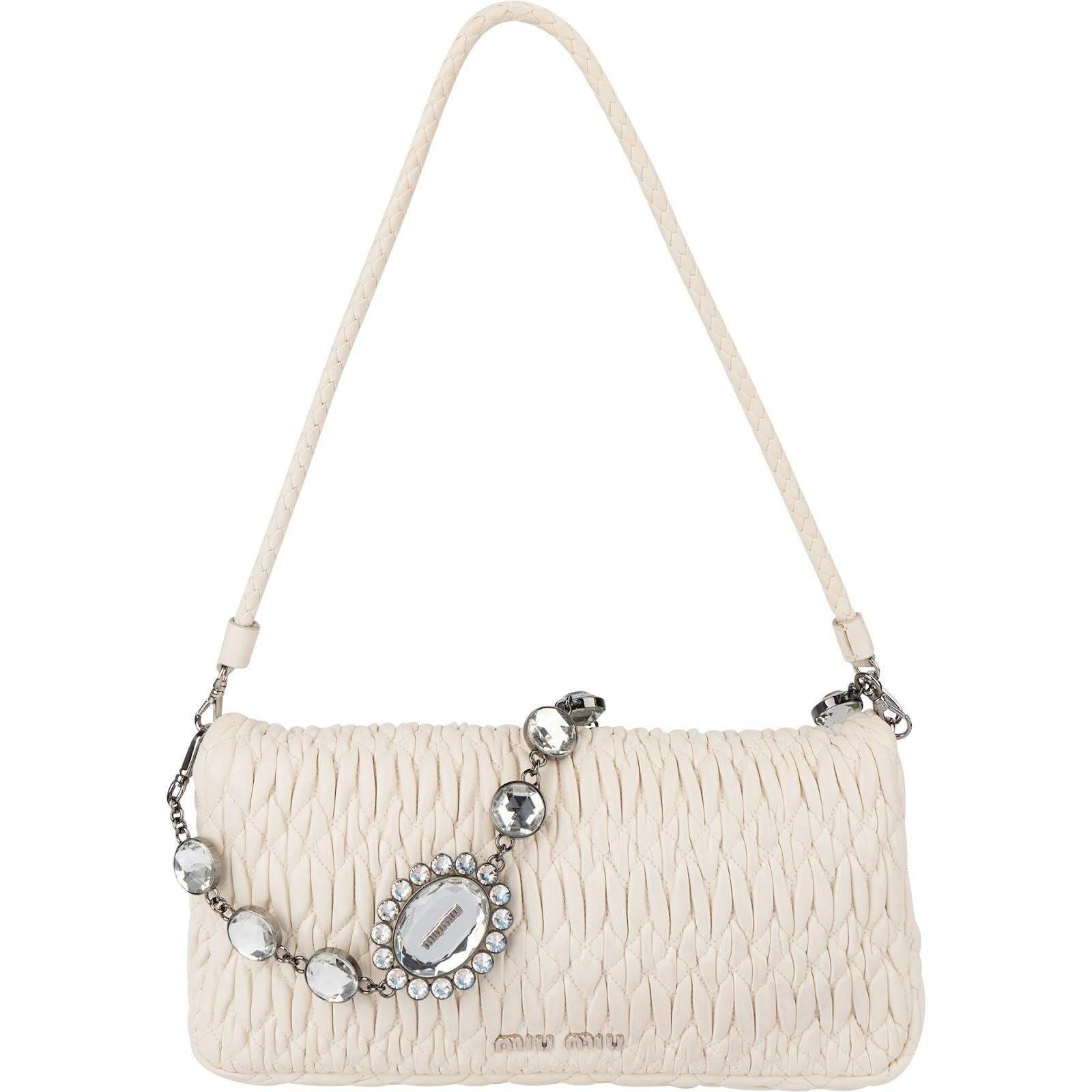 Miu Miu Miu Crystal leather handbag