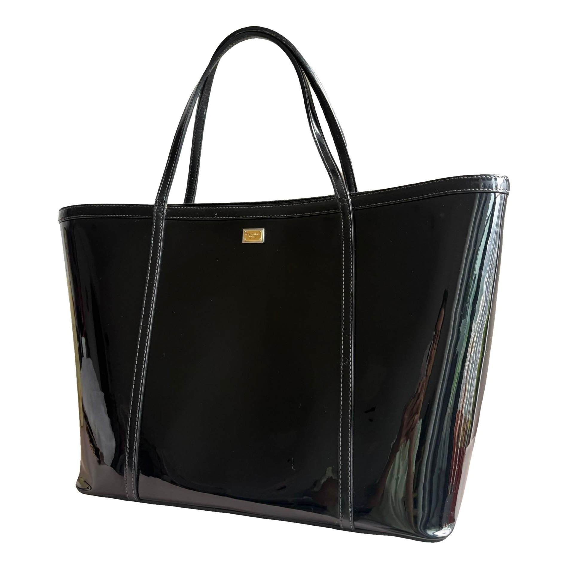 Devotion patent leather tote