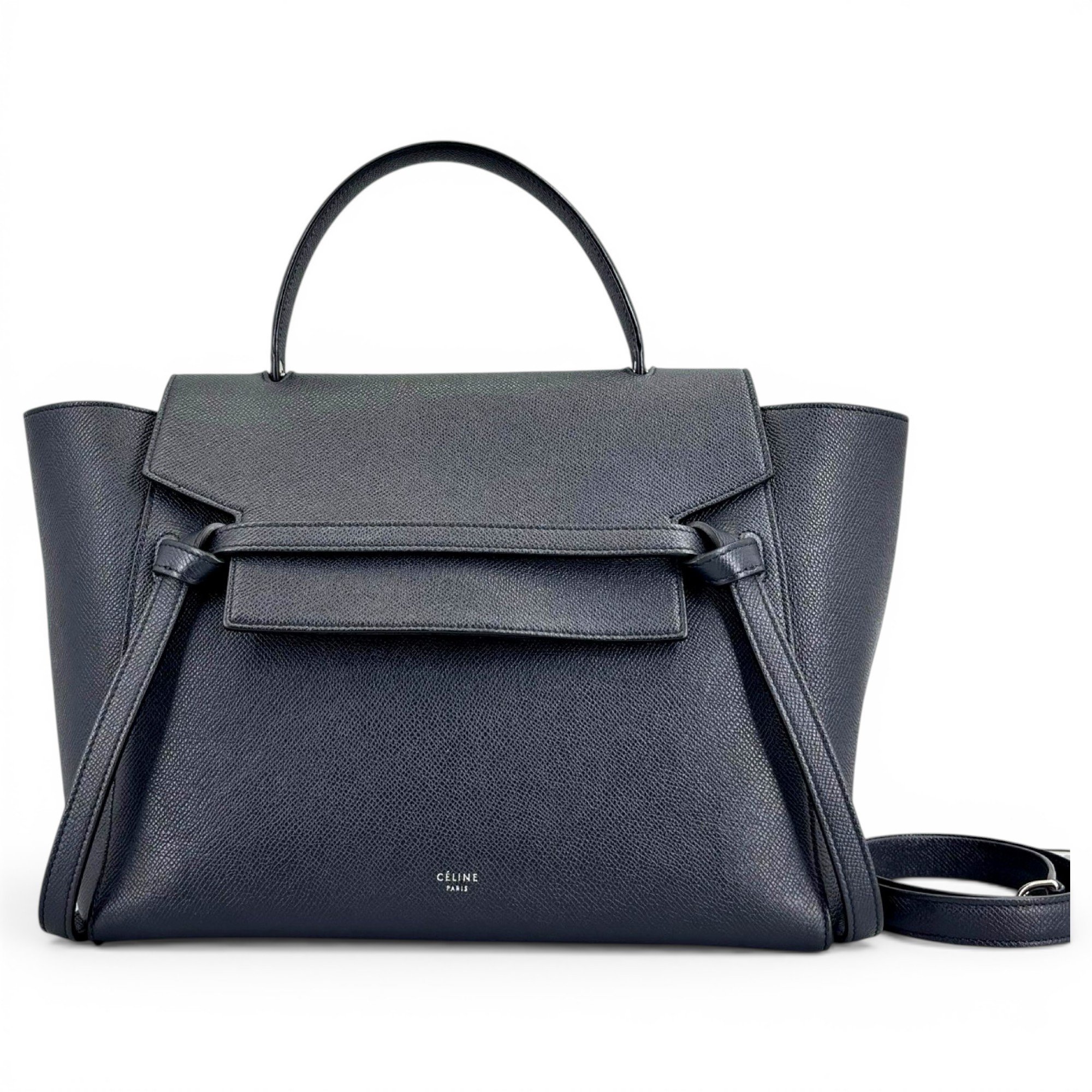 Belt leather handbag