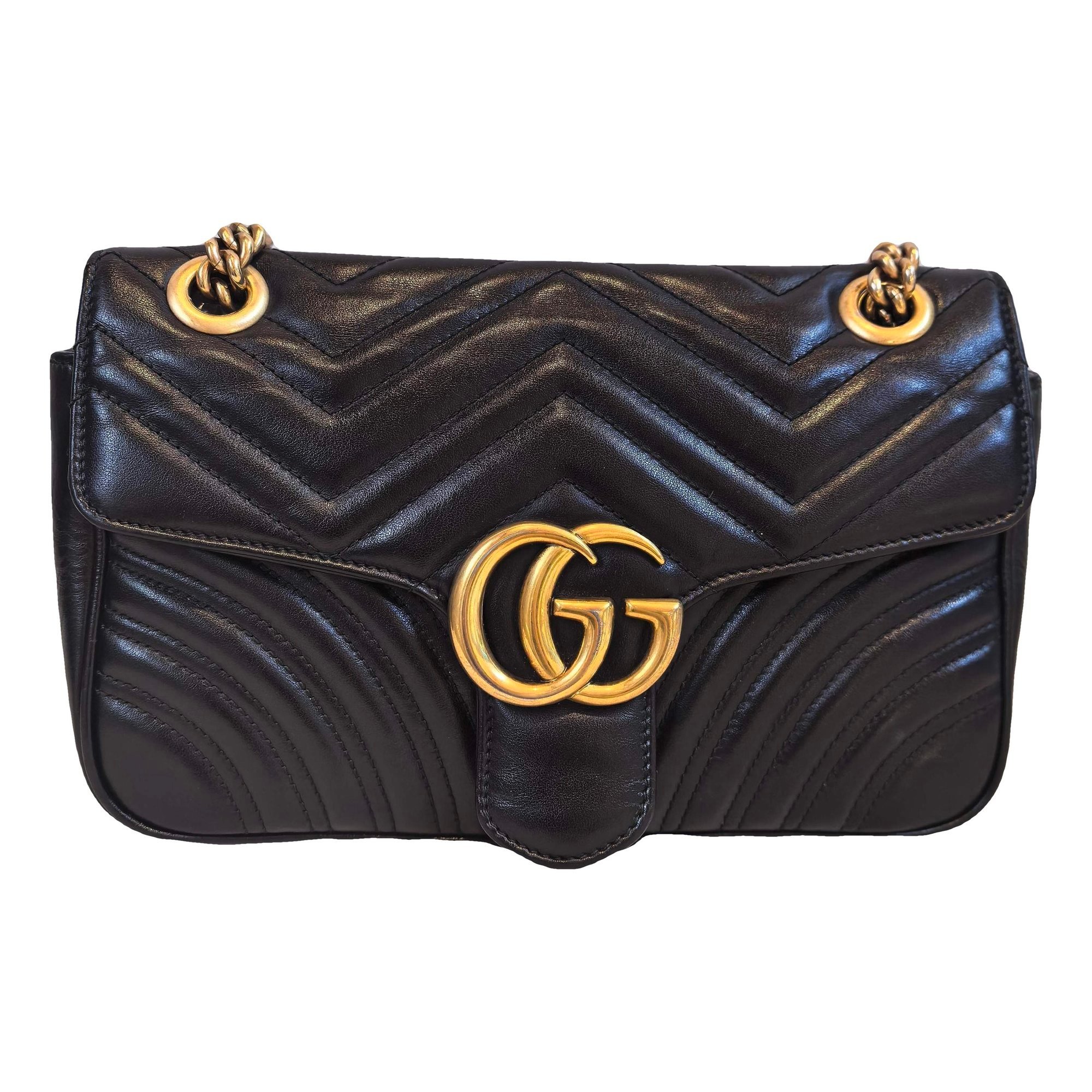 GG Marmont Flap leather handbag