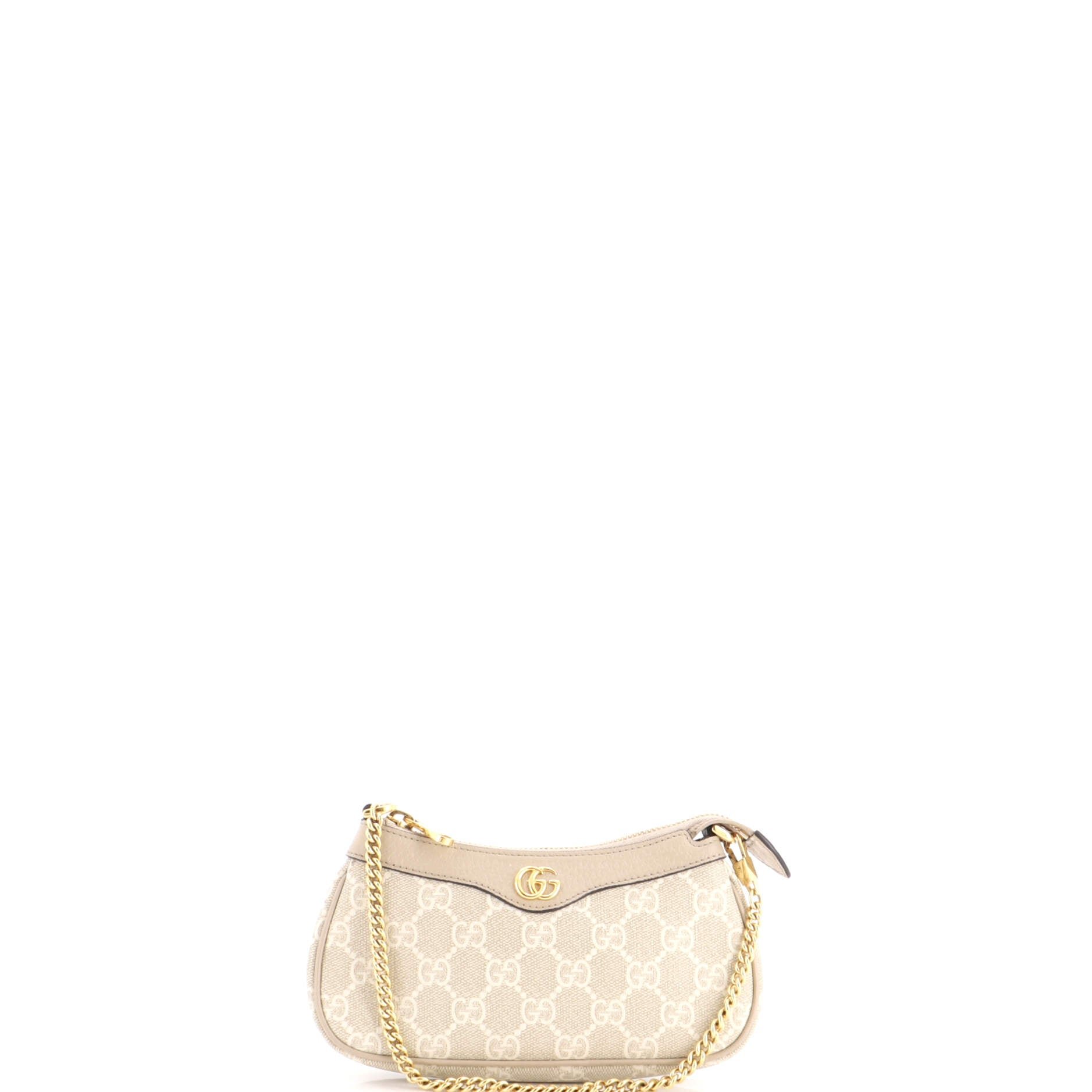 Ophidia Charm Shoulder Bag GG Coated Canvas with Leather Mini