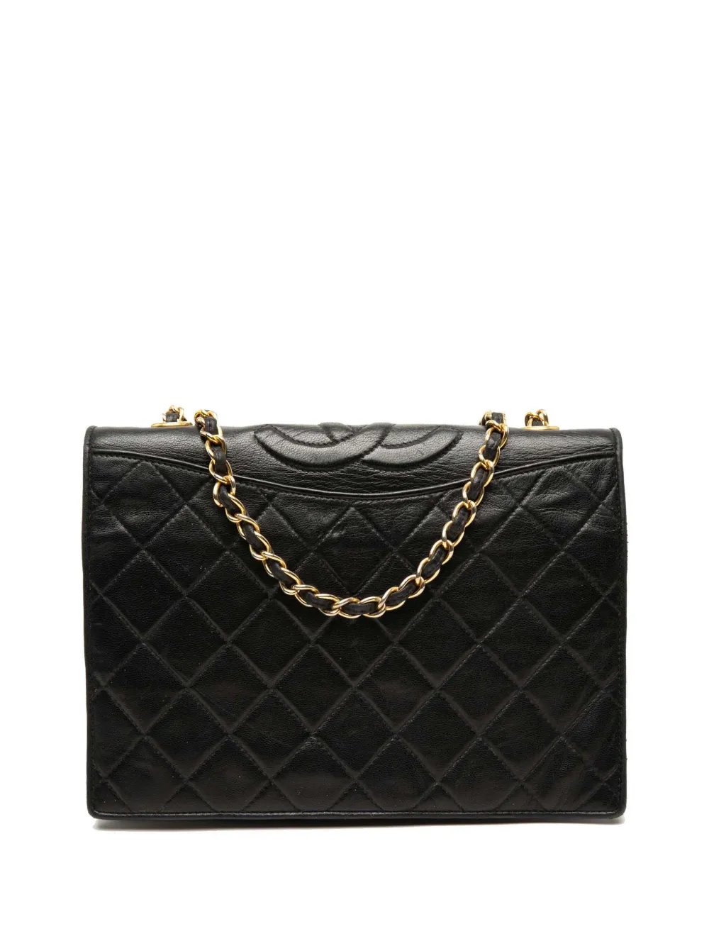 1989-1991 CC Quilted Lambskin Full Flap crossbody bag