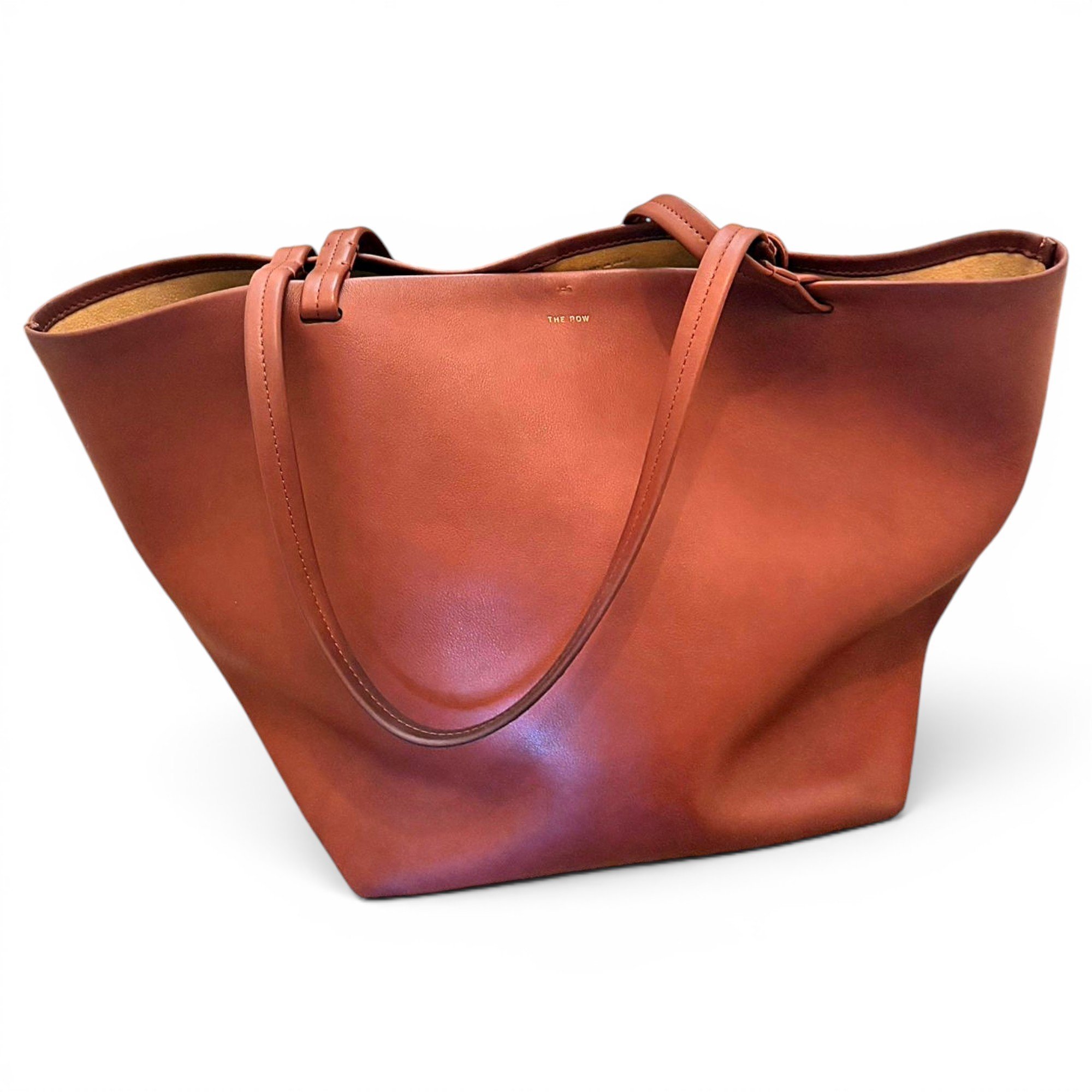 The Row Park Three leather tote