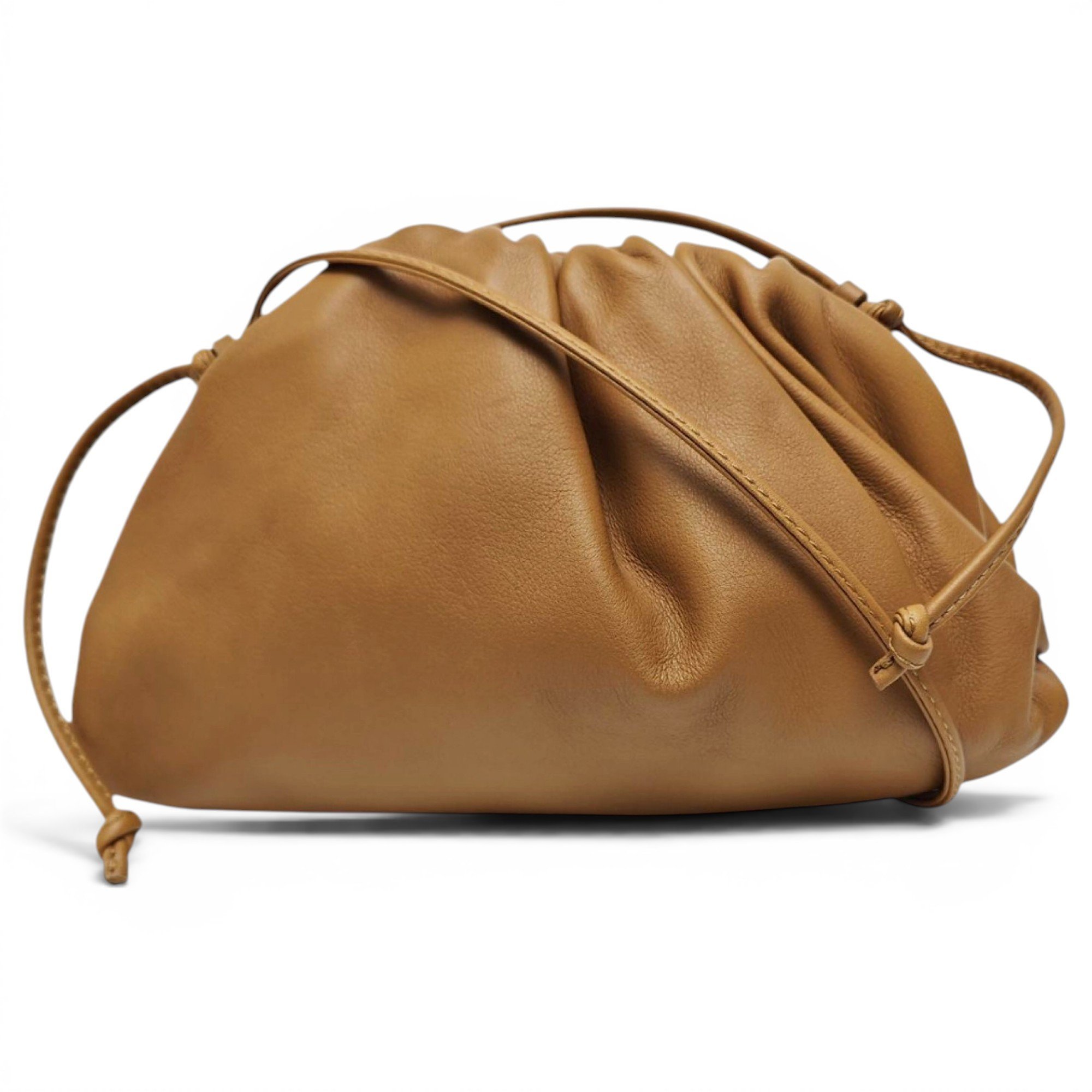 Pouch leather handbag