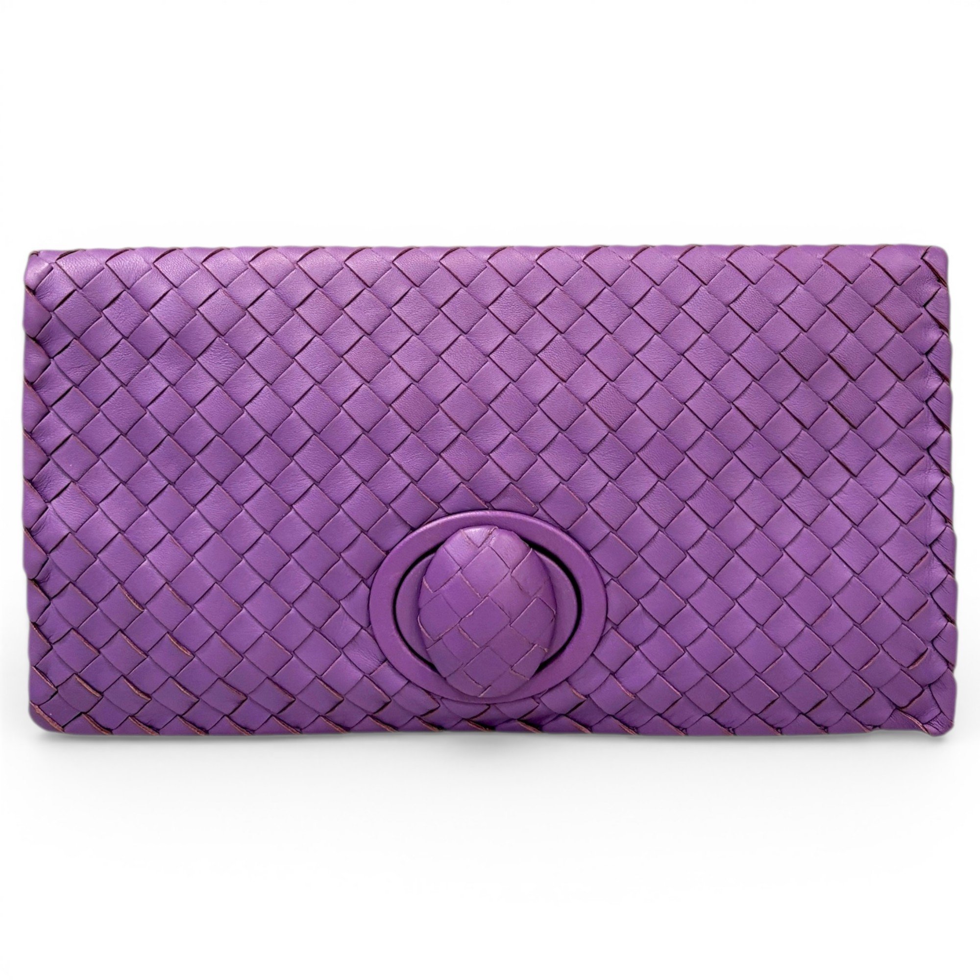 Leather clutch bag