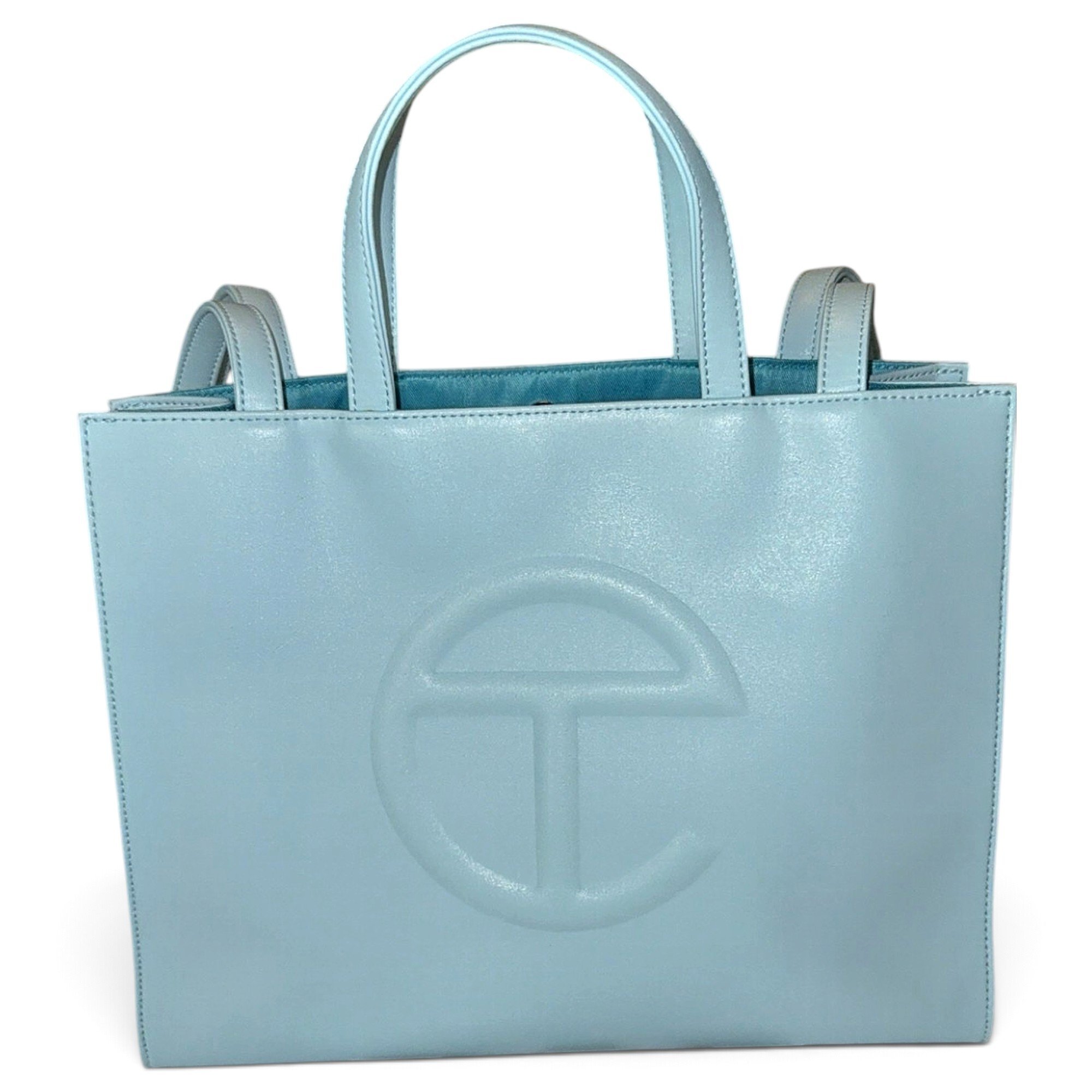 Telfar Medium Shopping Bag patent leather handbag