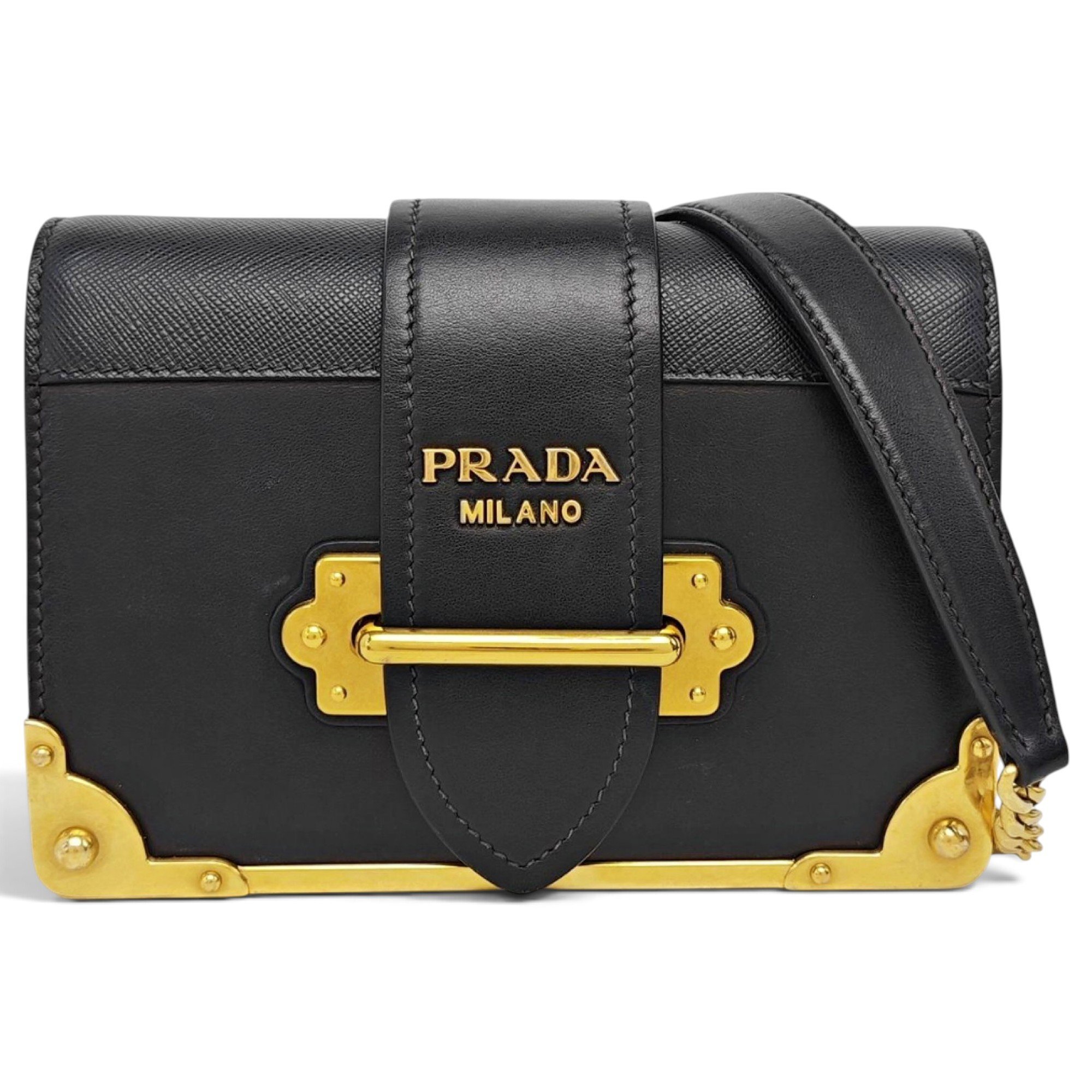 Cahier leather handbag