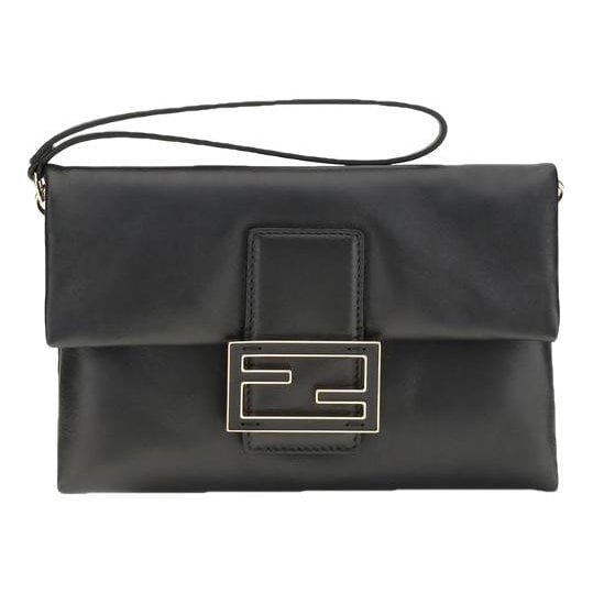 Leather clutch bag