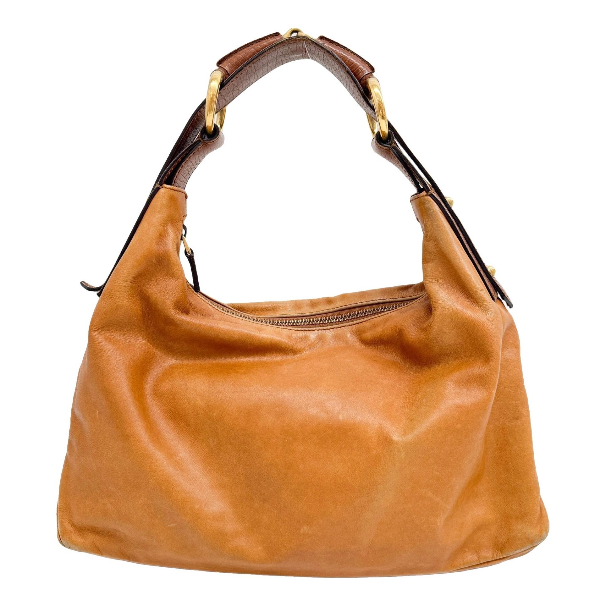 Hobo leather handbag