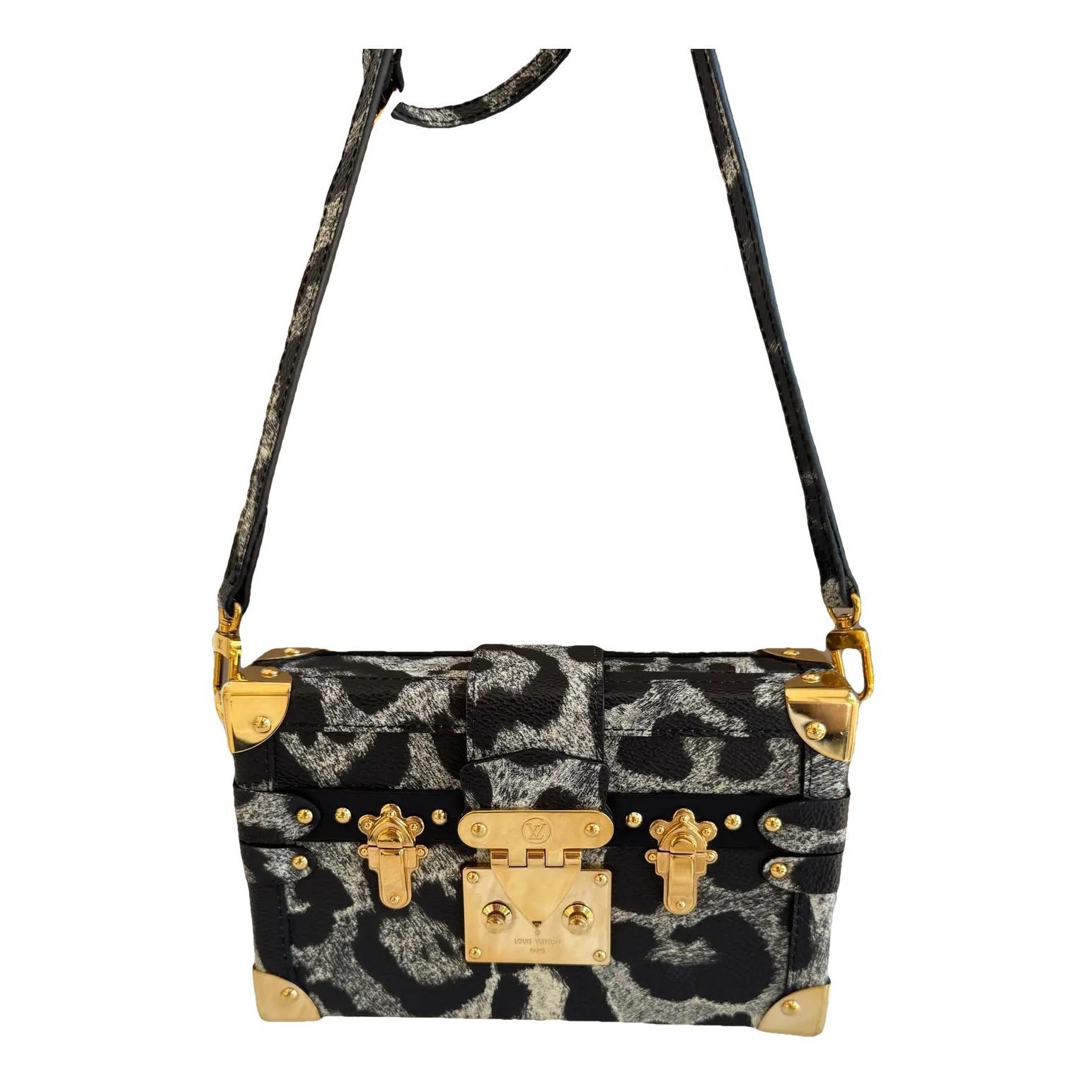 Petite Malle leather handbag