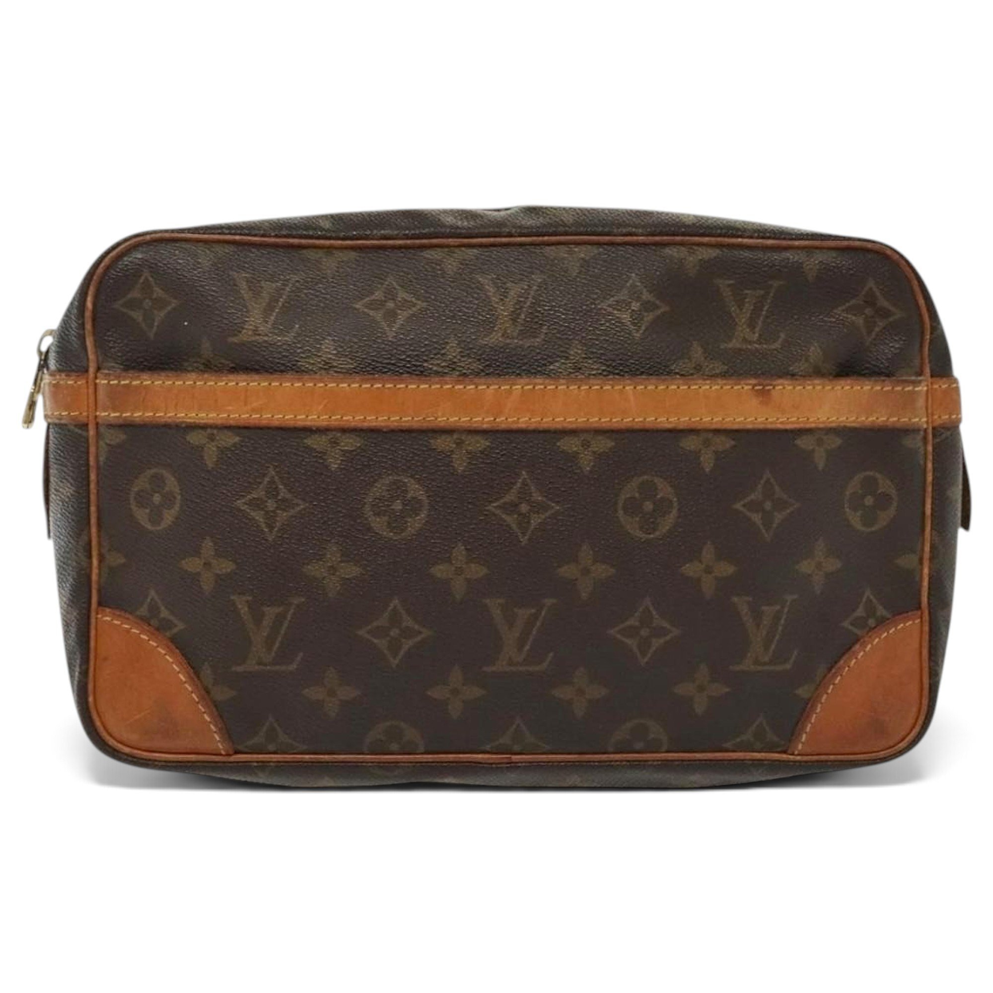 Leather clutch bag