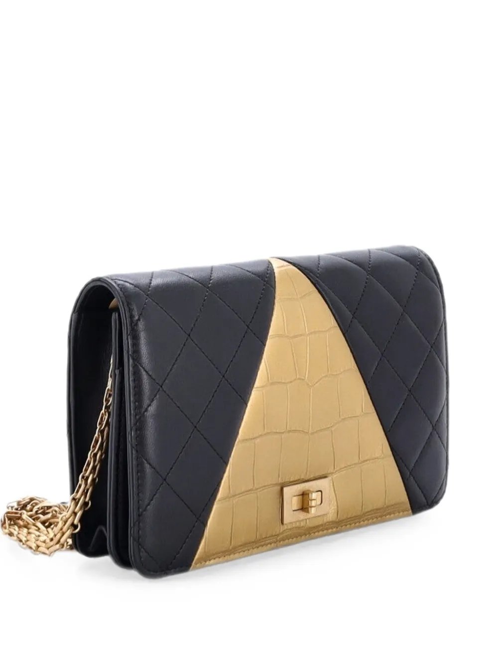 Reissue 2.55 Wallet on Chain Crocodile Embossed Calfskin and Quilted Lambskin crossbody bag