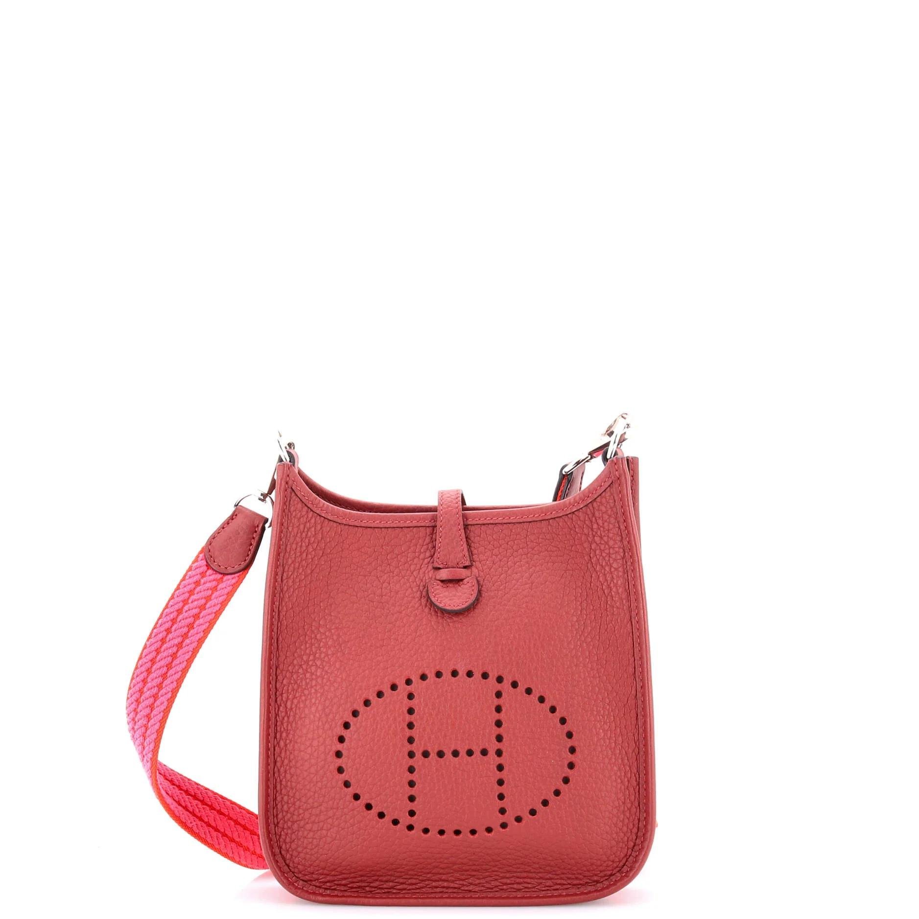 Hermes Evelyne Handbag Clemence Leather 2024