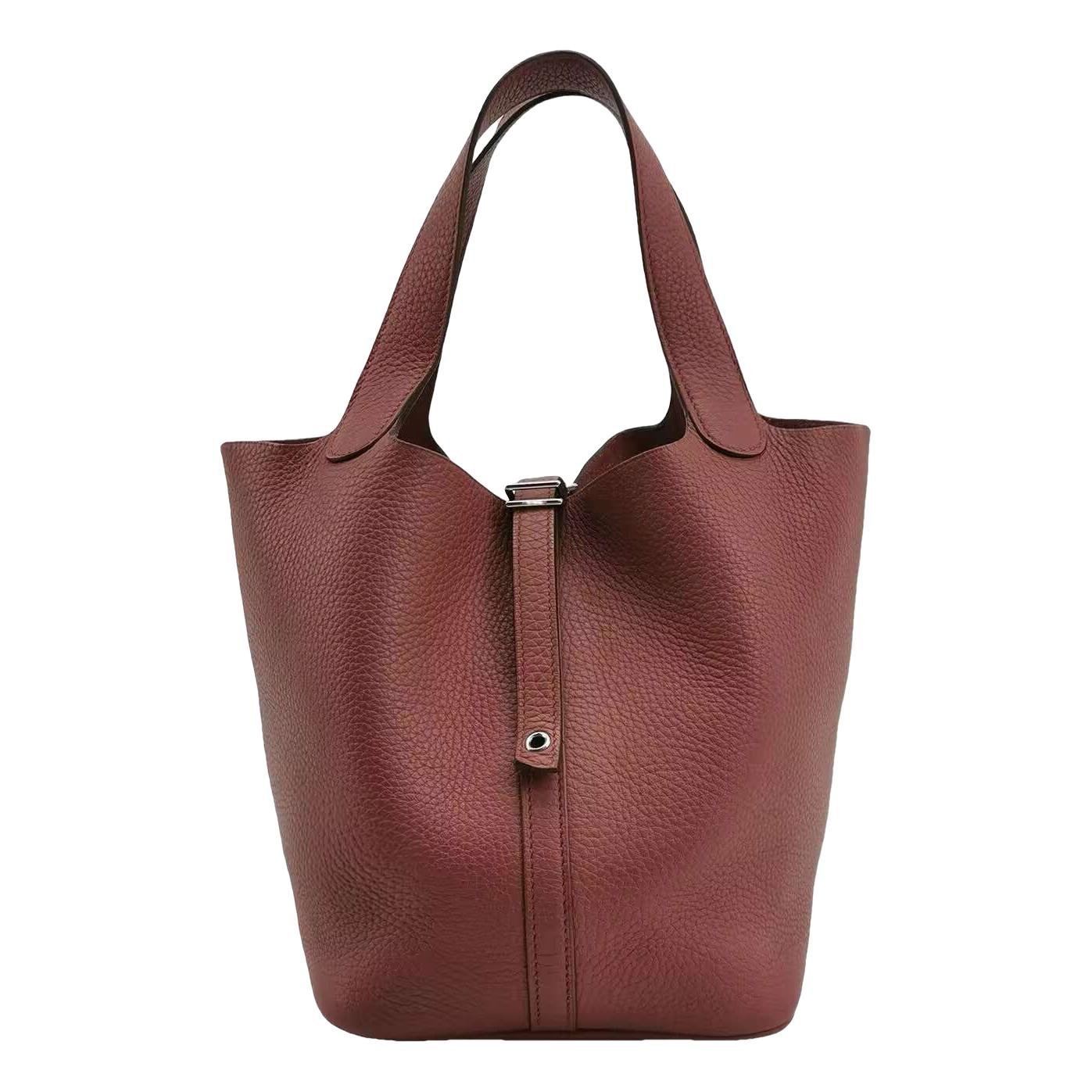 Picotin leather handbag