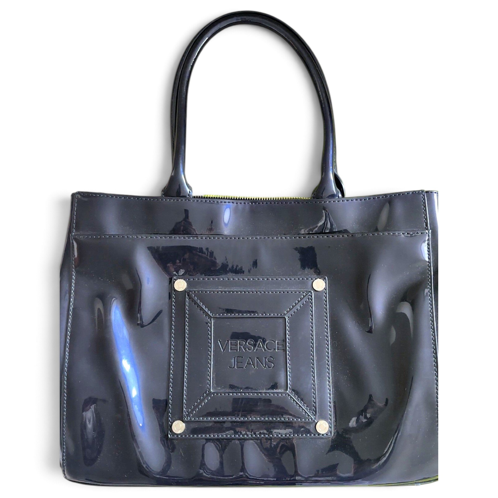 Patent leather tote