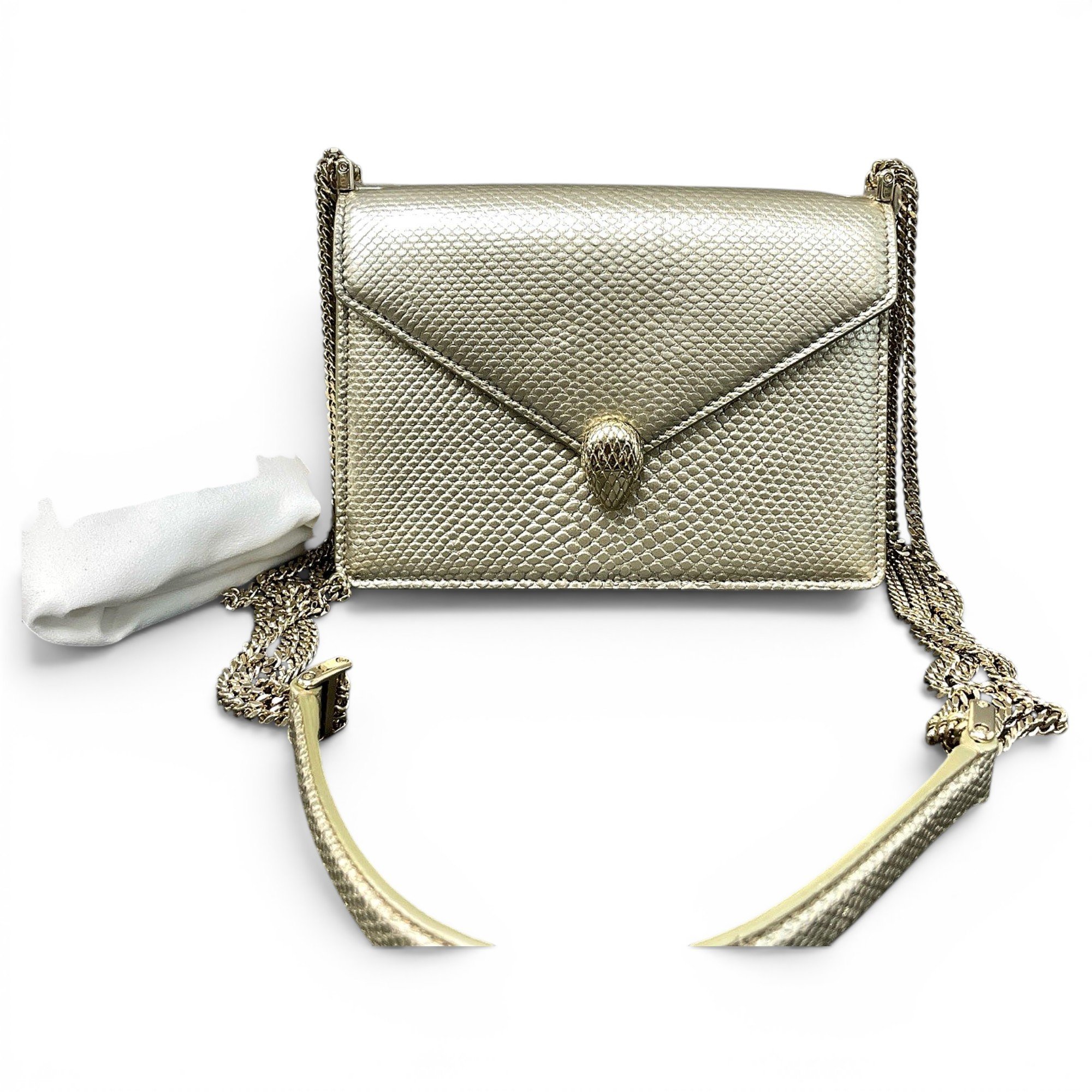 Serpenti leather handbag