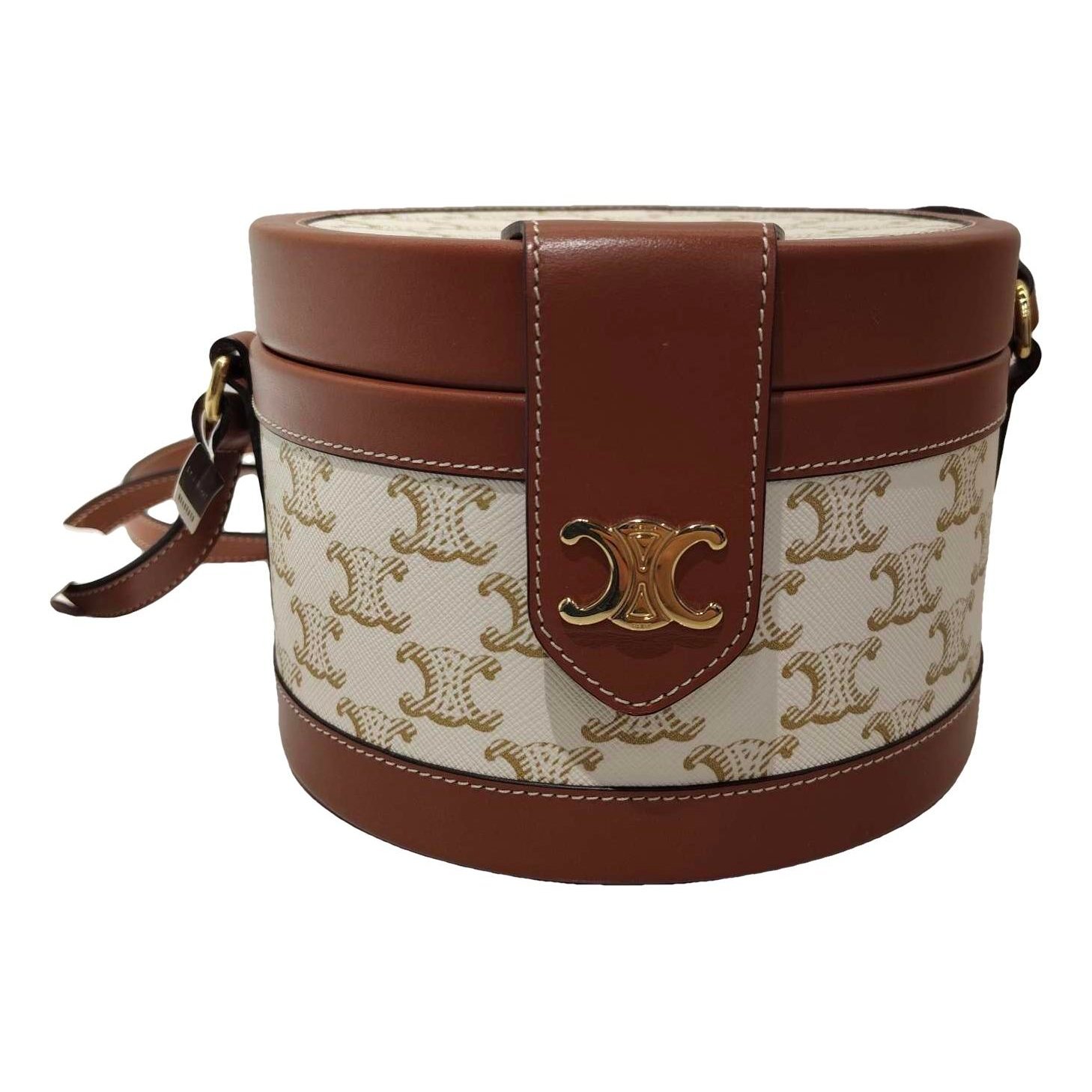 Tambour leather handbag