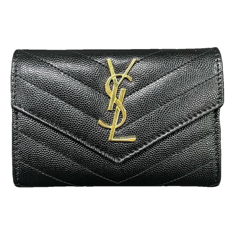 Leather clutch bag