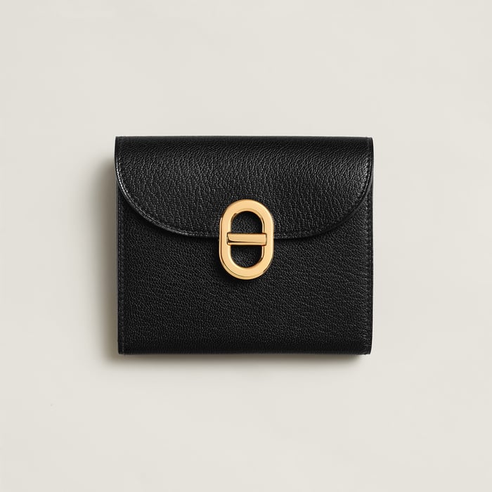 Noir Maillon Compact Wallet