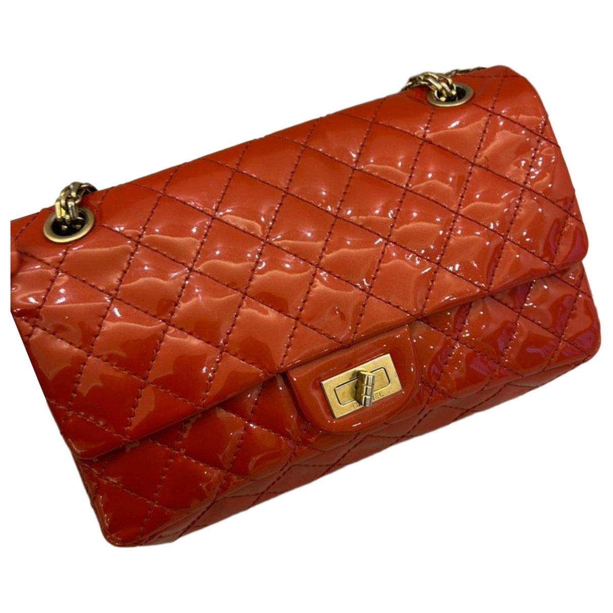 2.55 patent leather handbag