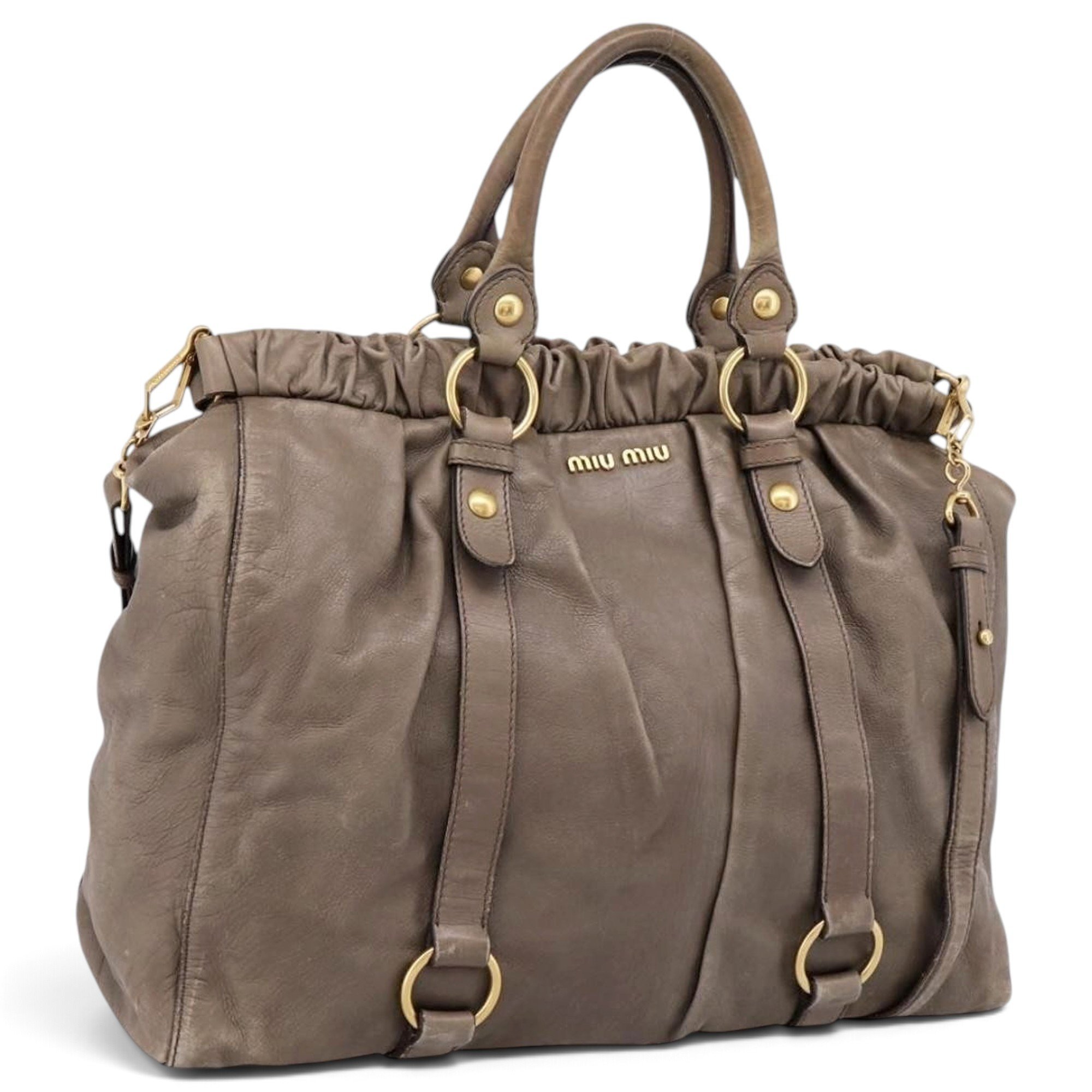 Leather tote