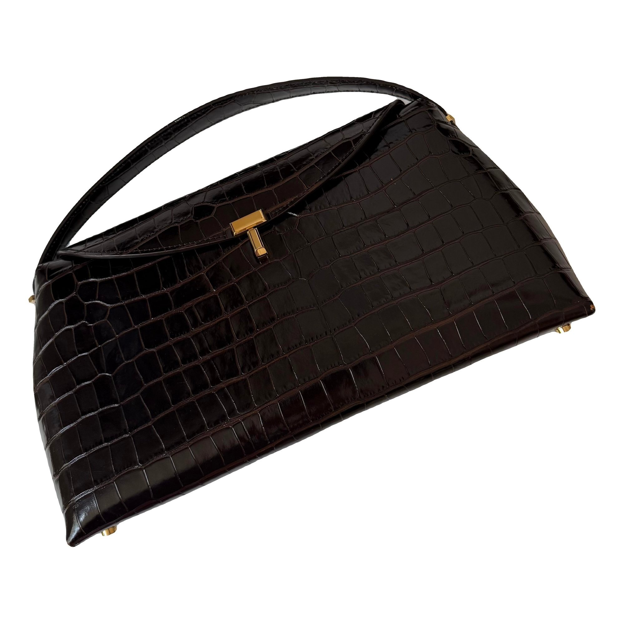 Toteme T-Lock leather handbag