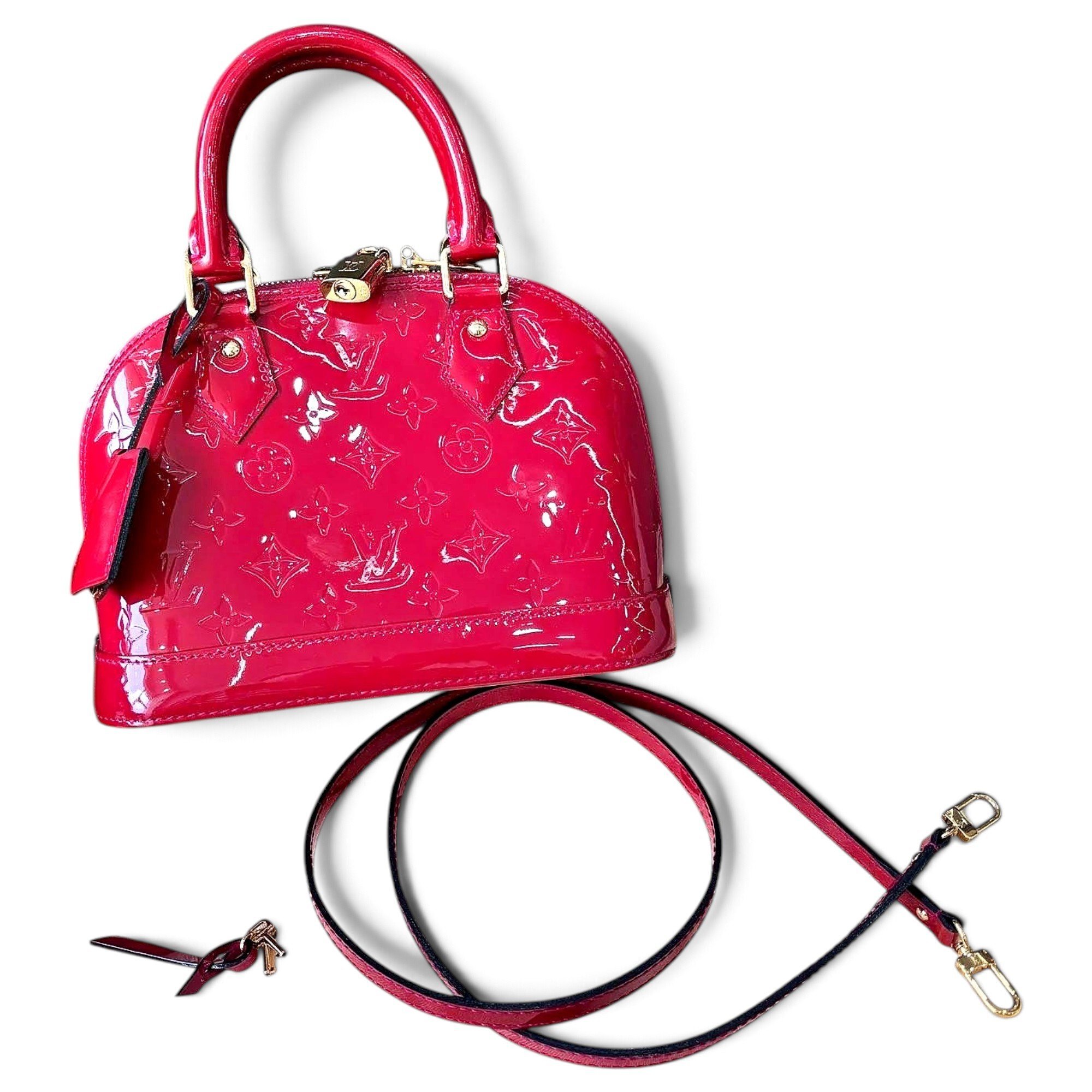 Alma BB patent leather handbag