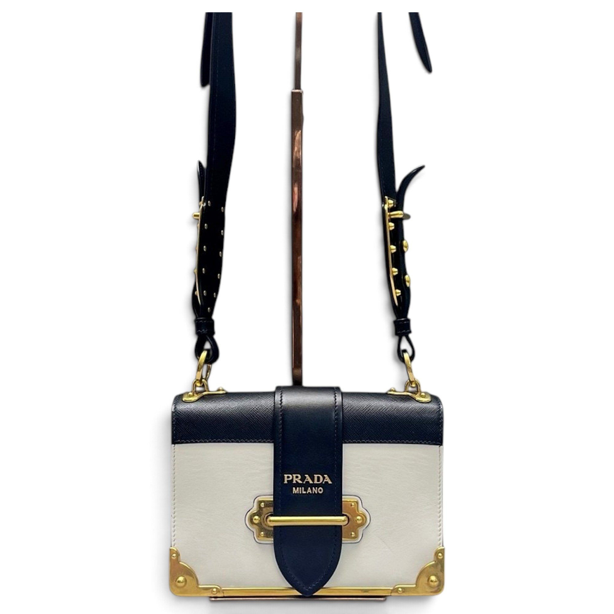 Cahier leather handbag