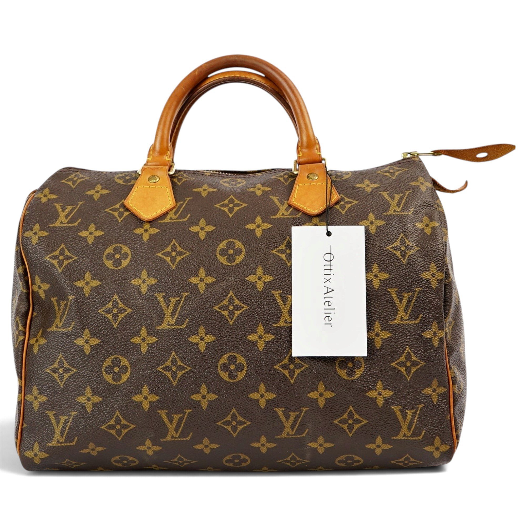 Speedy leather handbag