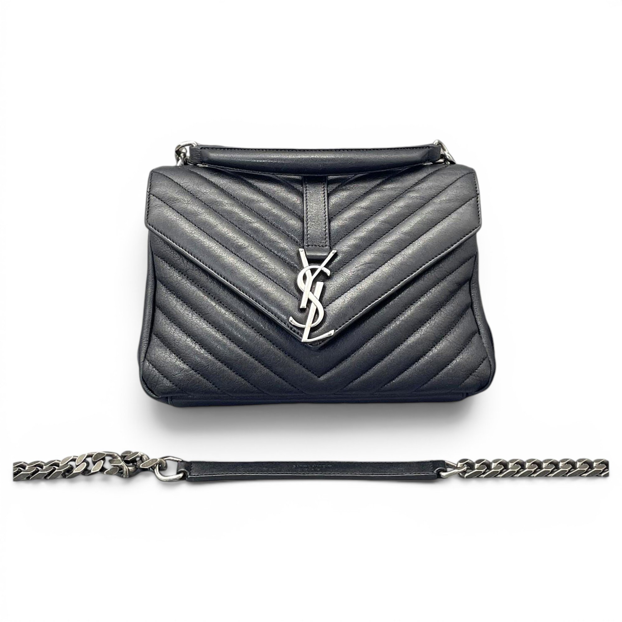 Collége monogramme leather handbag