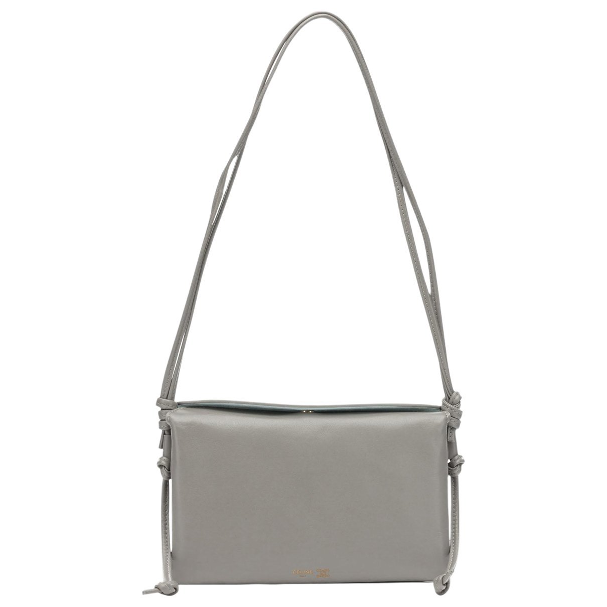 Leather clutch bag