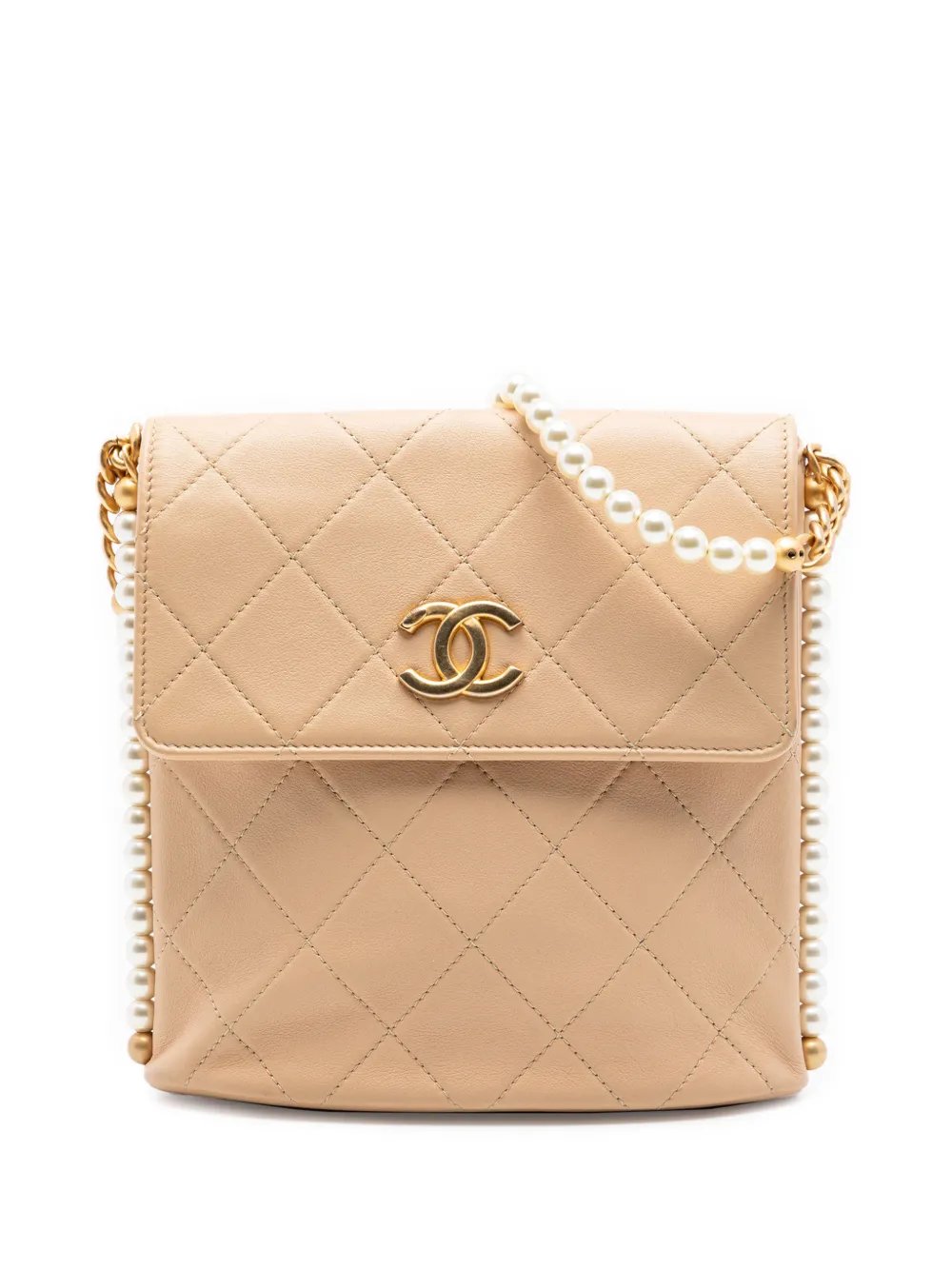2021 Small Quilted Calfskin About Pearls Hobo crossbody bag