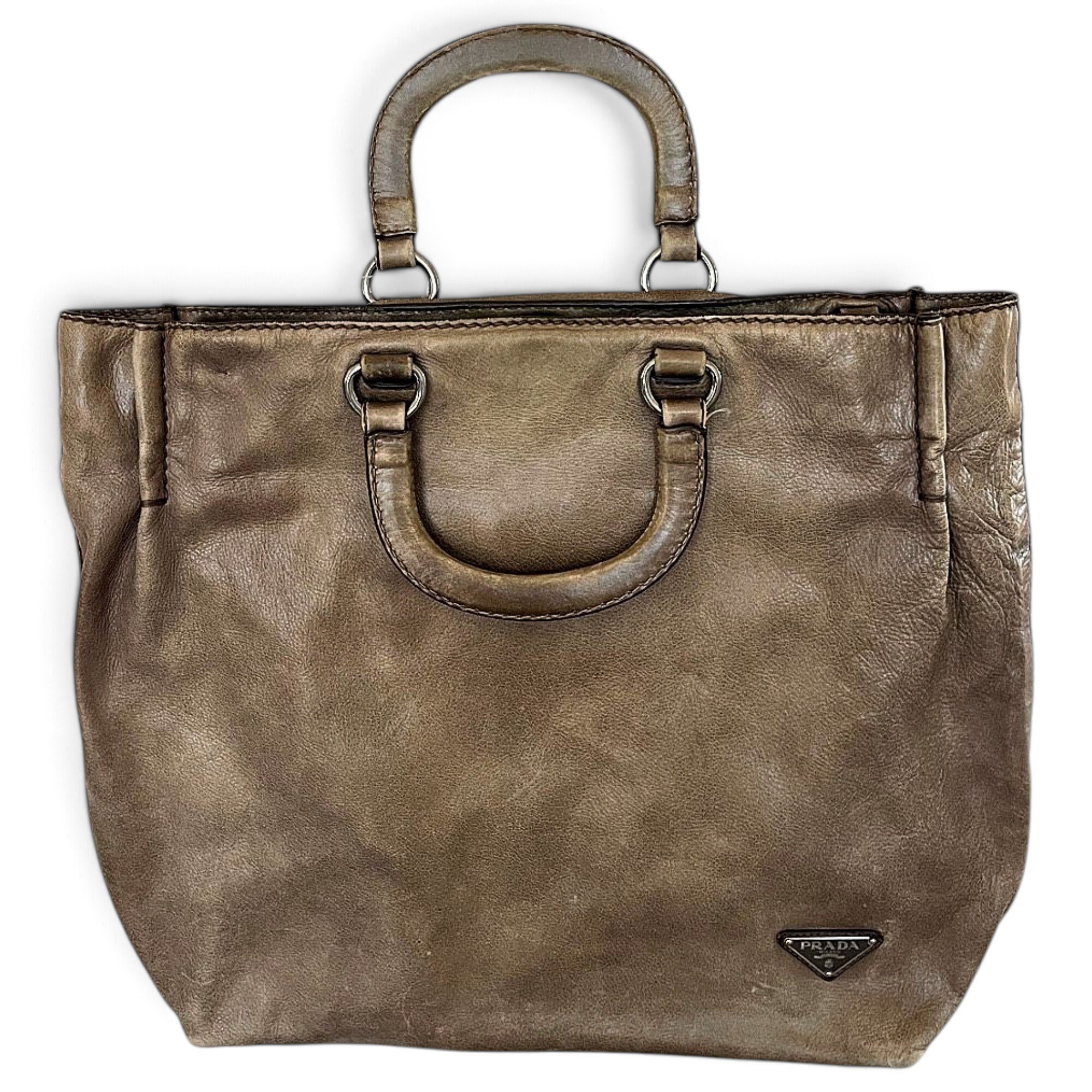 Leather tote