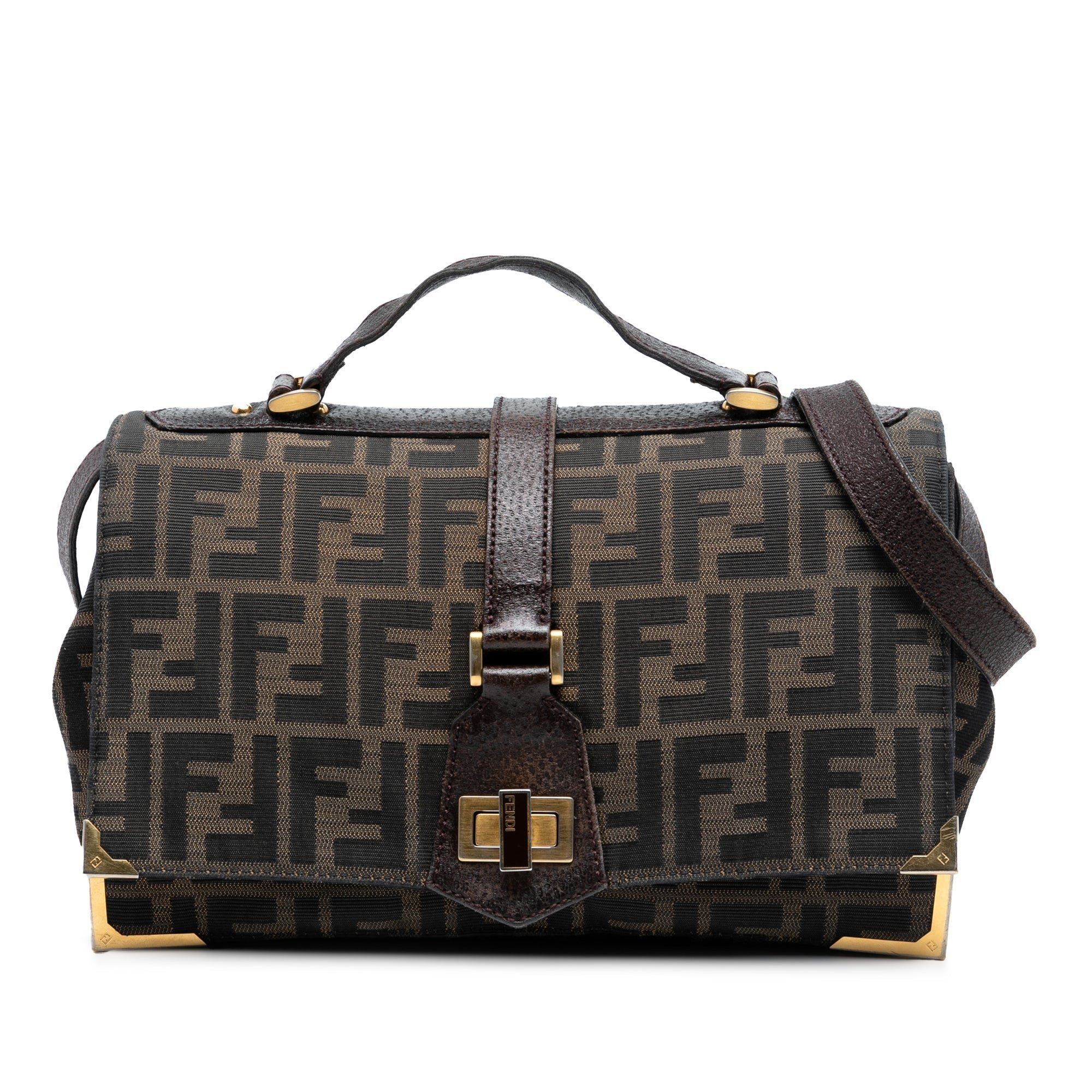 Fendi Pocket leather satchel