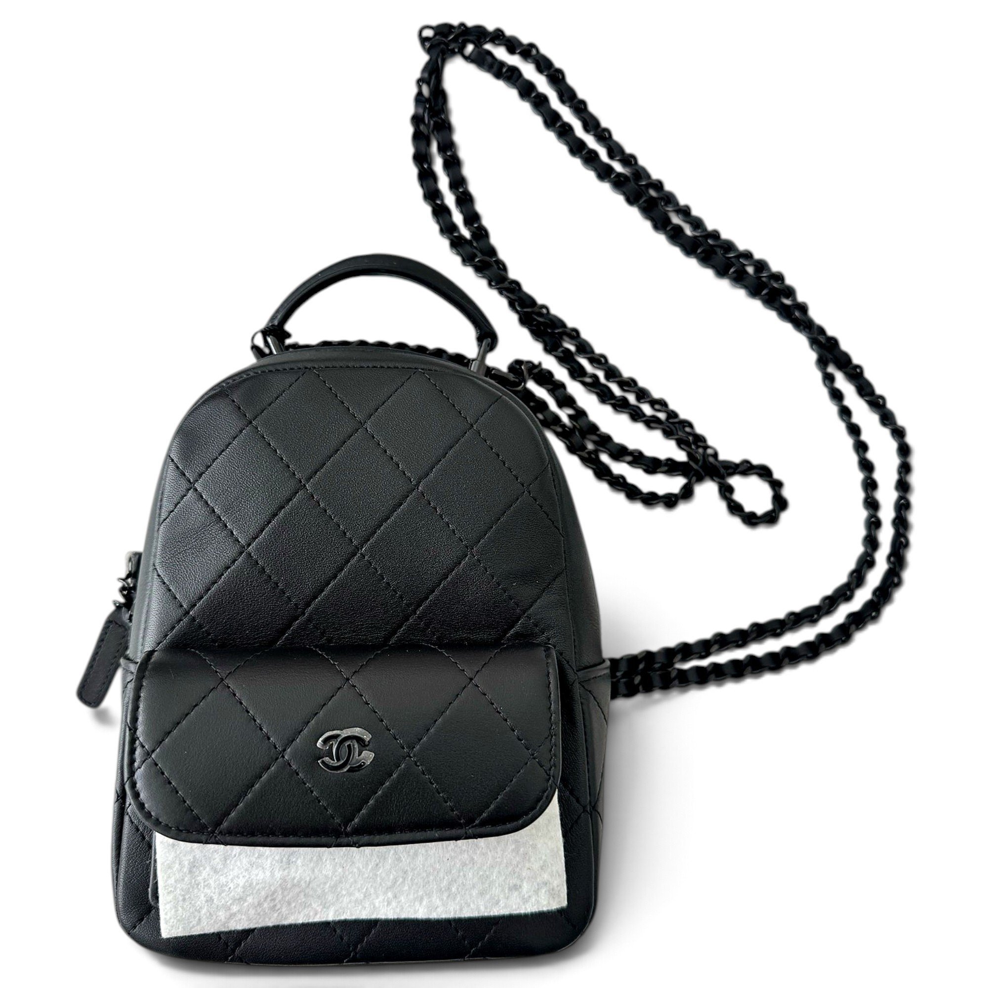 Leather backpack