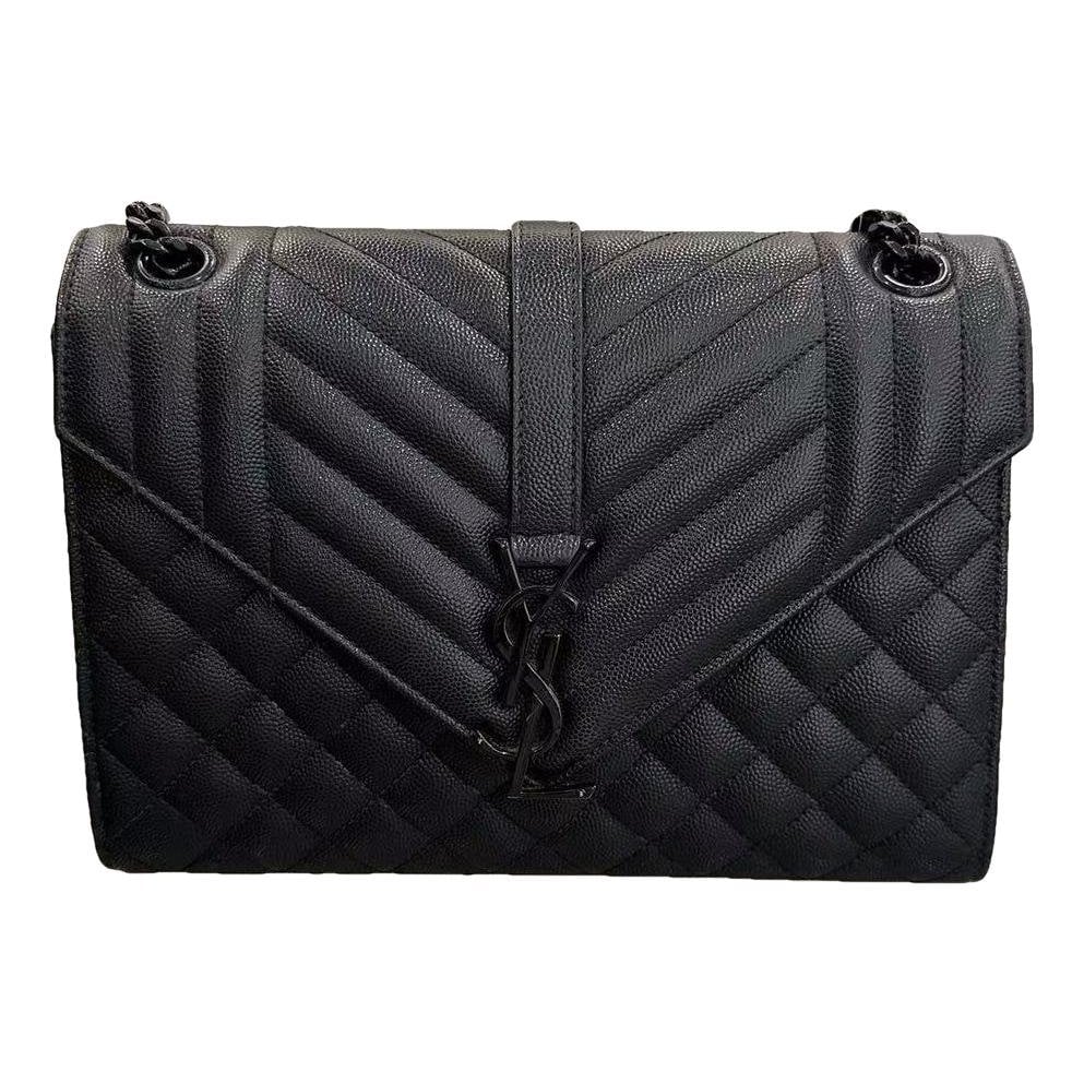 Envelope leather handbag