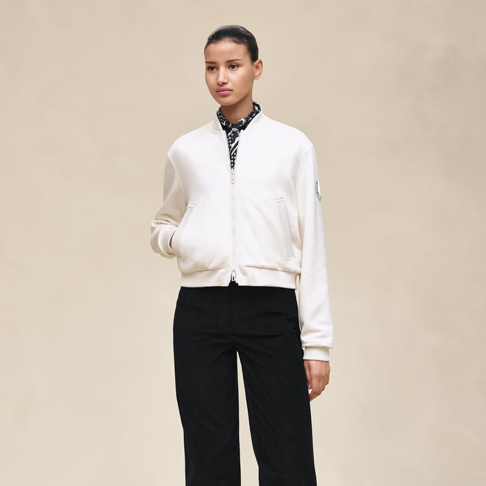 Blanc Cassé Reversible Varsity Jacket