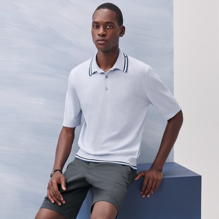 "Rayures & twist" polo shirt