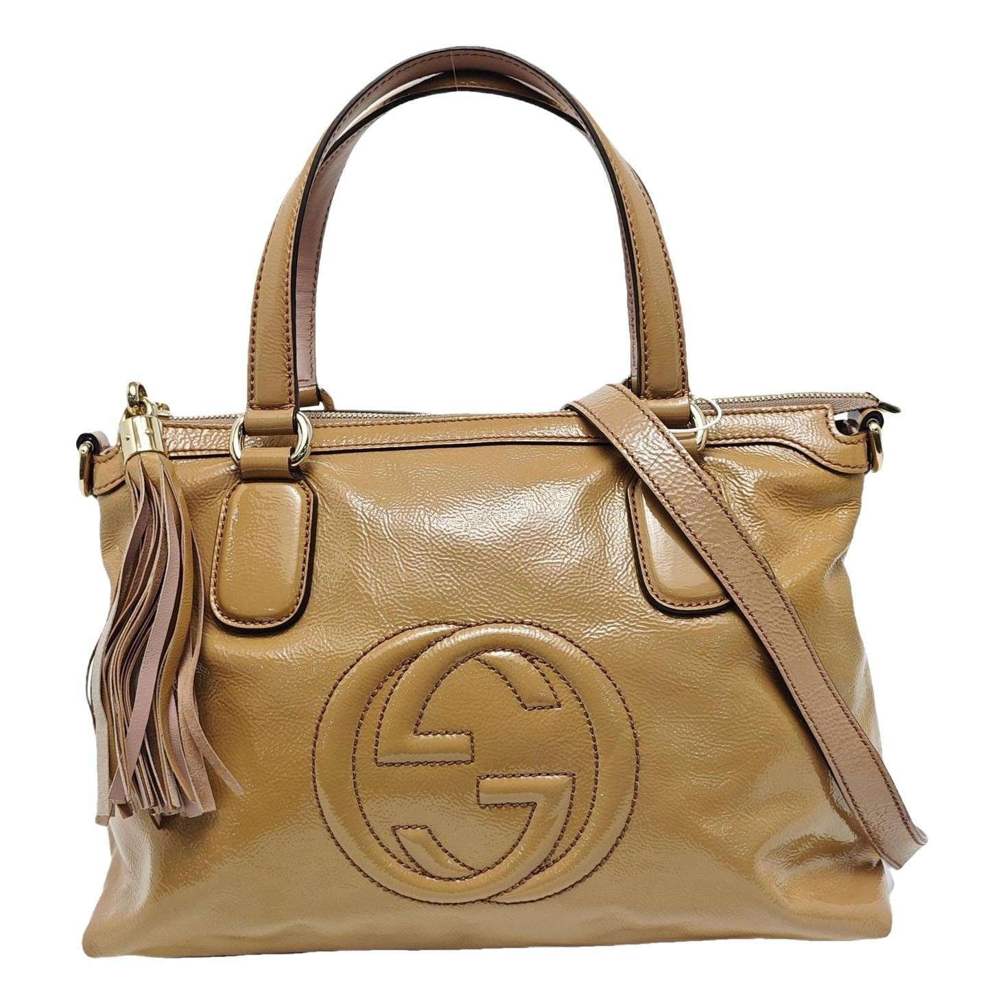 Soho patent leather handbag
