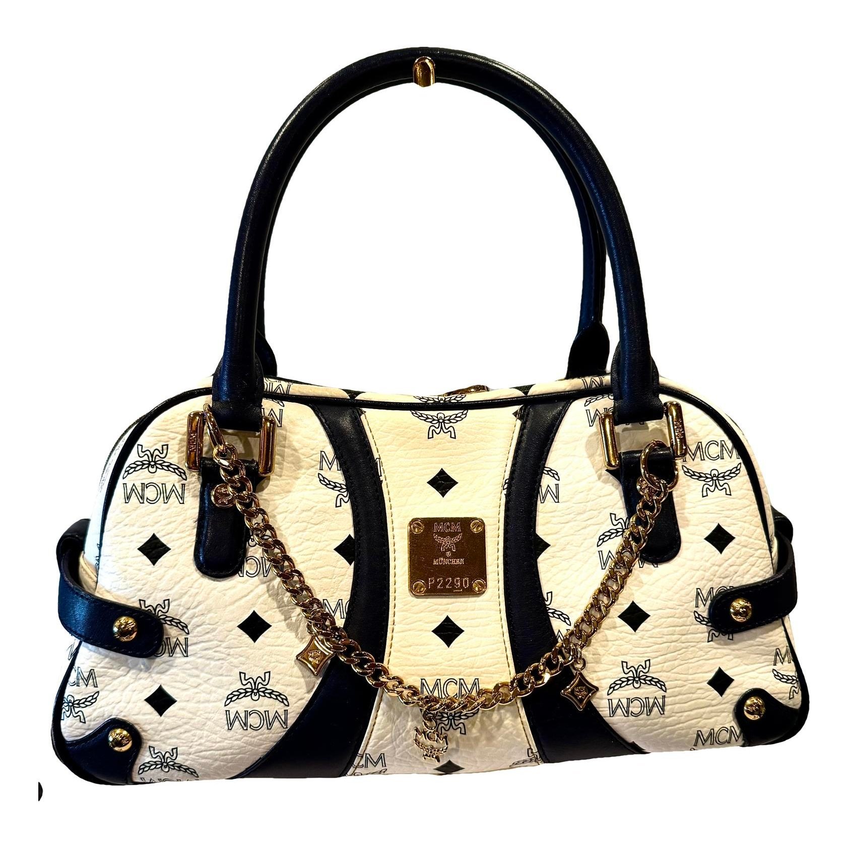 Boston leather satchel