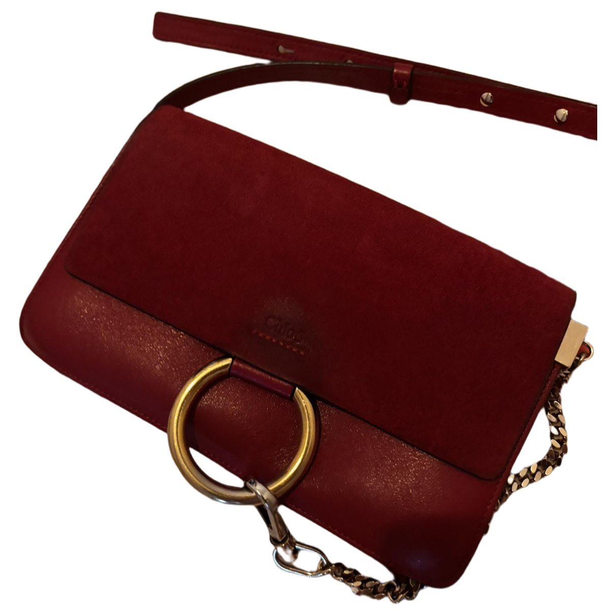 Faye leather crossbody bag
