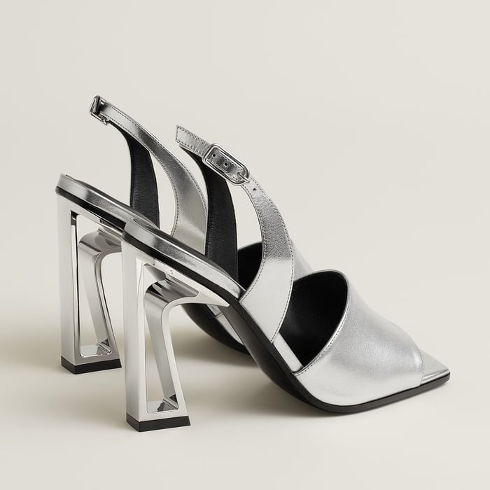 Gris Argenté Kristal 105 Sandal