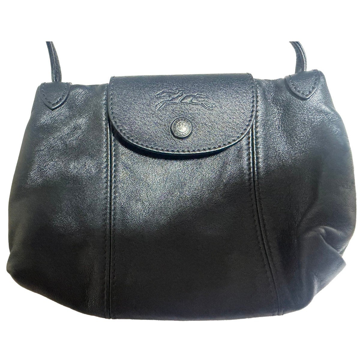 Pliage leather crossbody bag