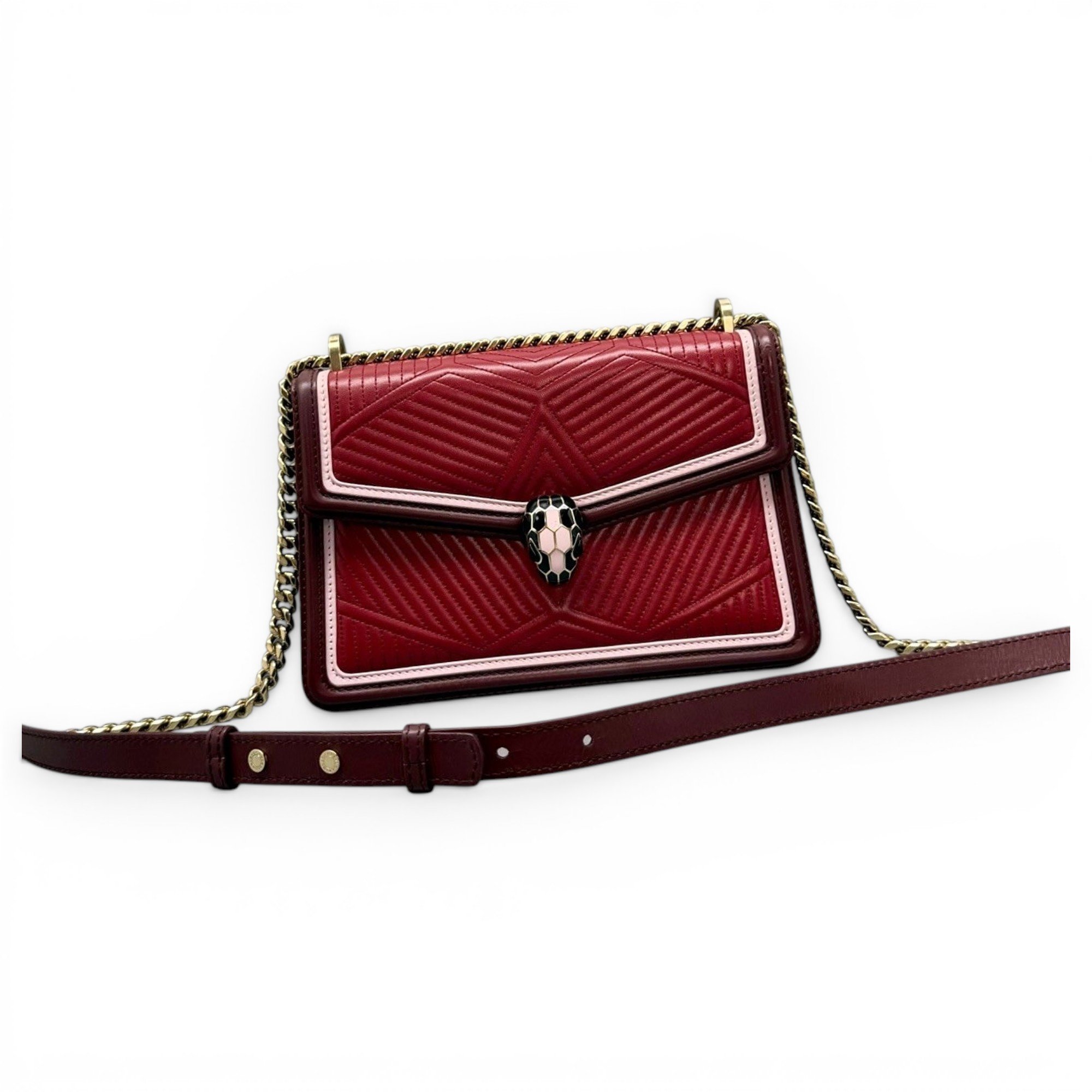 Serpenti leather handbag