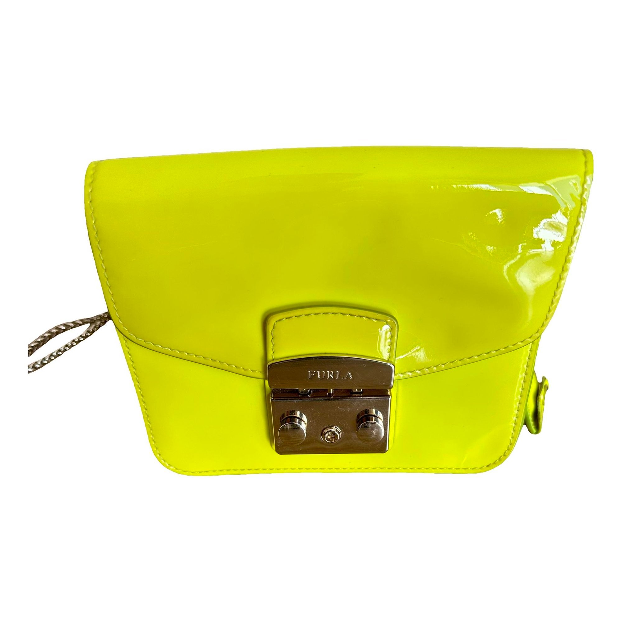 Metropolis patent leather clutch bag