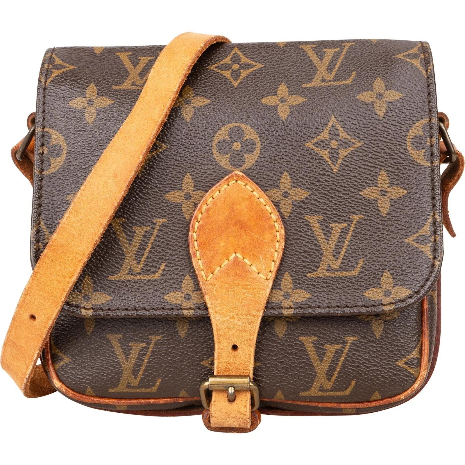Cartouchière leather crossbody bag