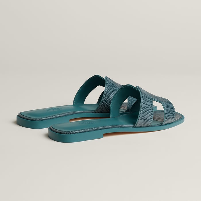 Bleu Paon Oran Sandal