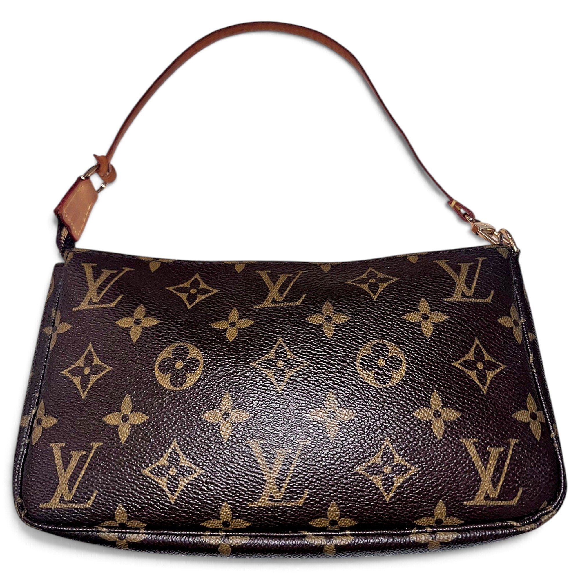 Leather clutch bag