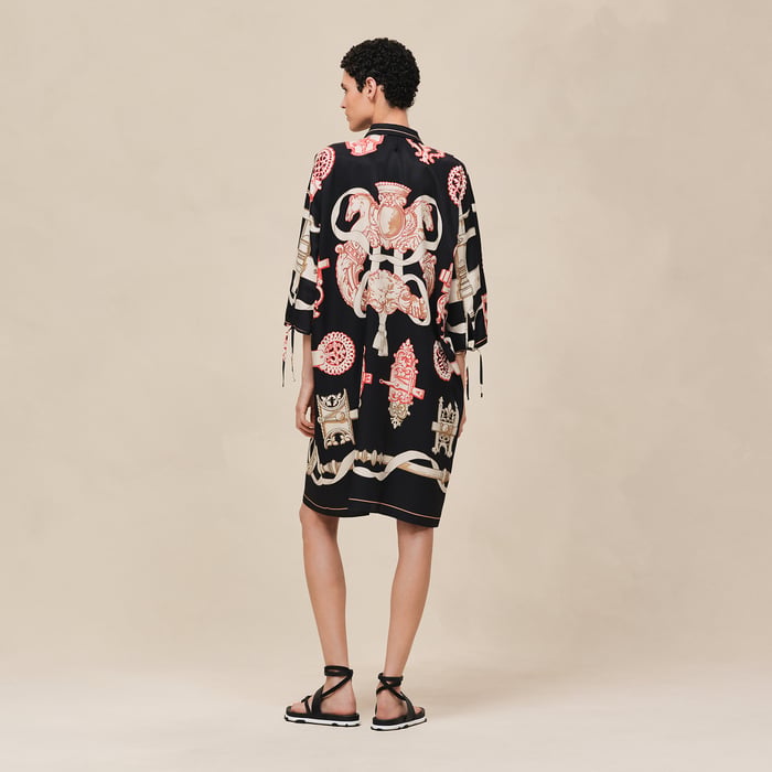 Noir "Ferronnerie Remix" Shirt Dress