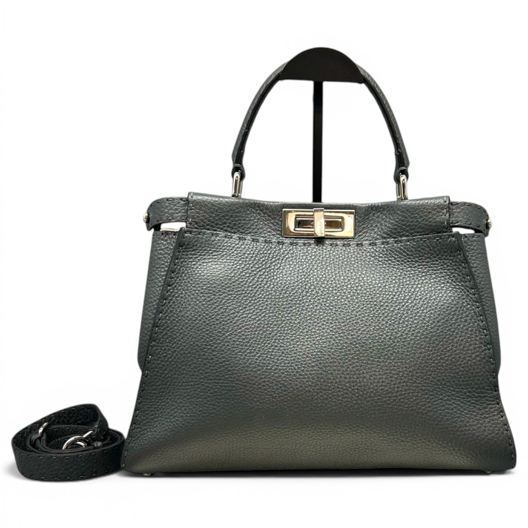 Peekaboo leather handbag